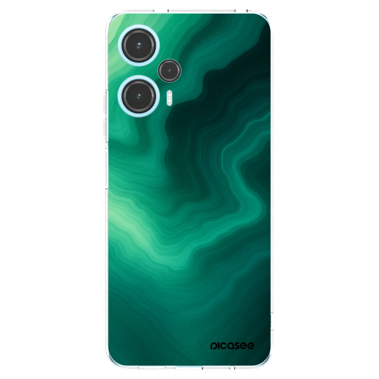 Picasee silikonska prozirna maskica za Xiaomi Poco F5 - Malachite