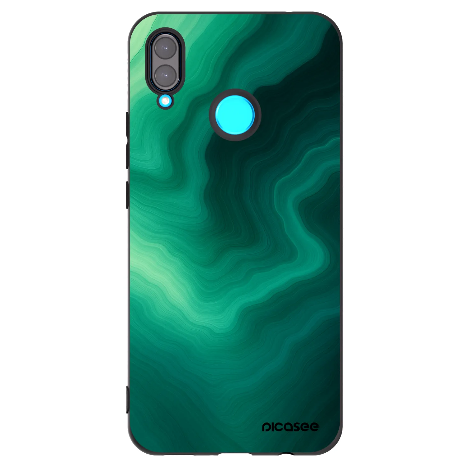 Picasee crna silikonska maskica za Huawei Nova 3i - Malachite