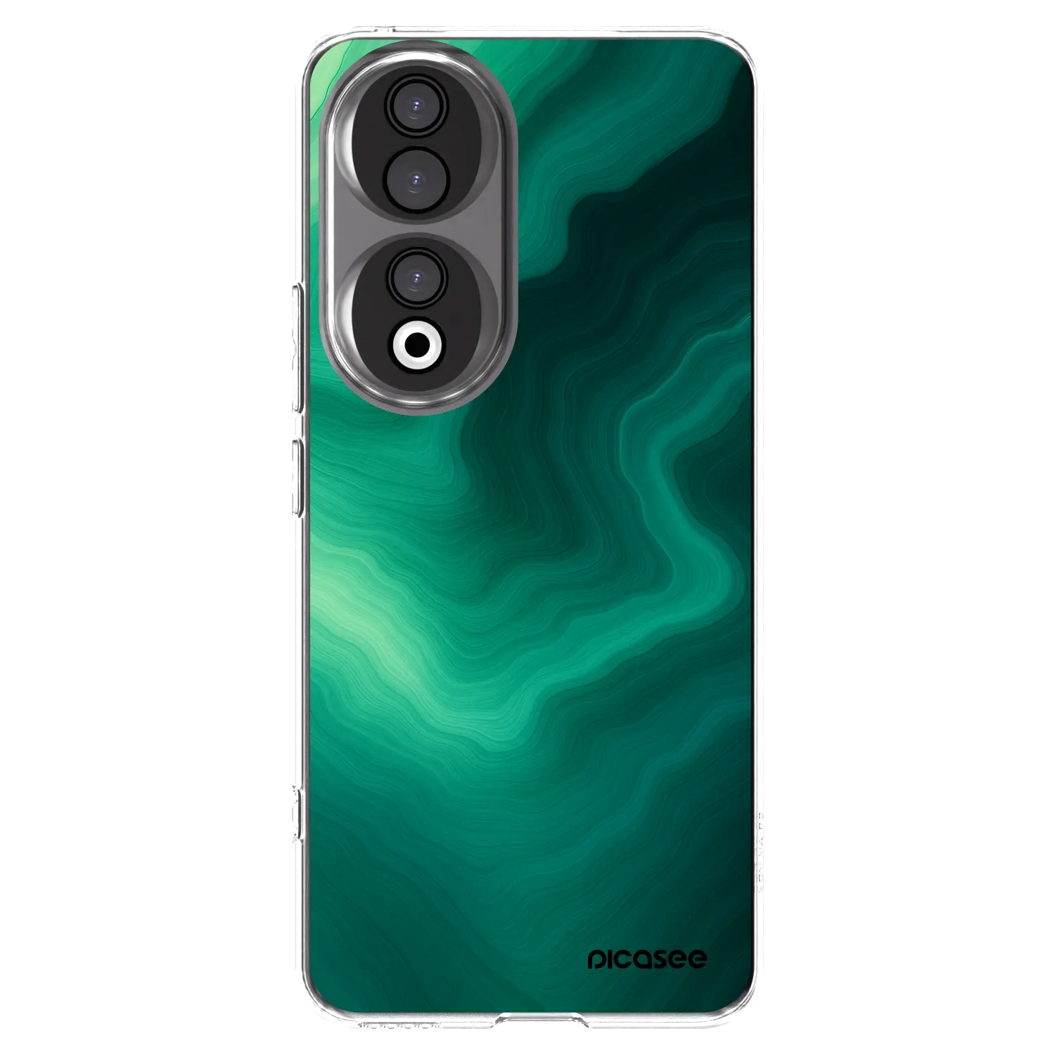 Picasee silikonska prozirna maskica za Honor 90 5G - Malachite