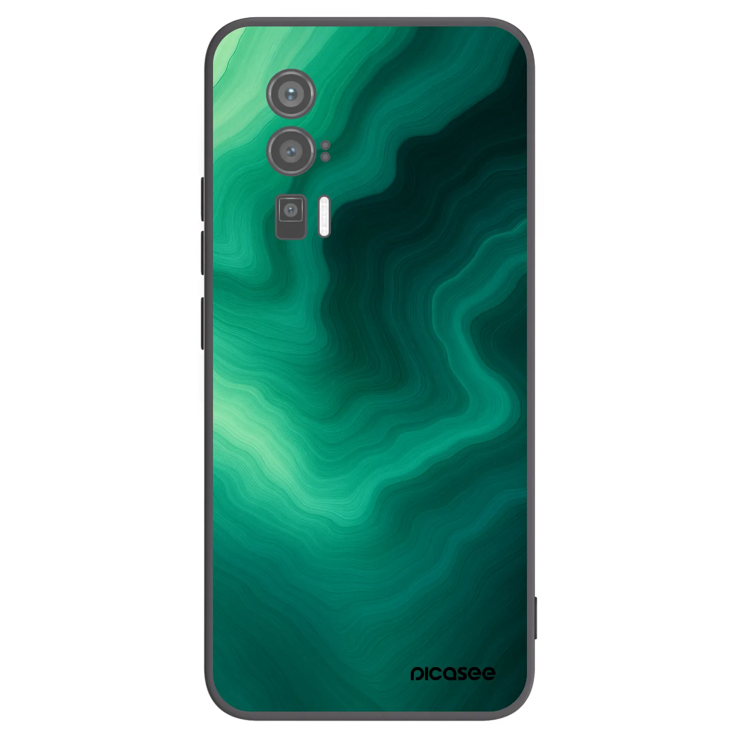 Picasee crna silikonska maskica za Xiaomi Poco F5 Pro 5G - Malachite