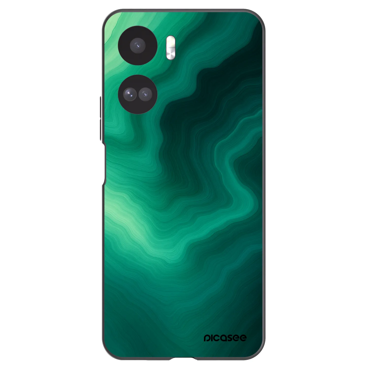 Picasee crna silikonska maskica za Honor 90 Lite 5G - Malachite