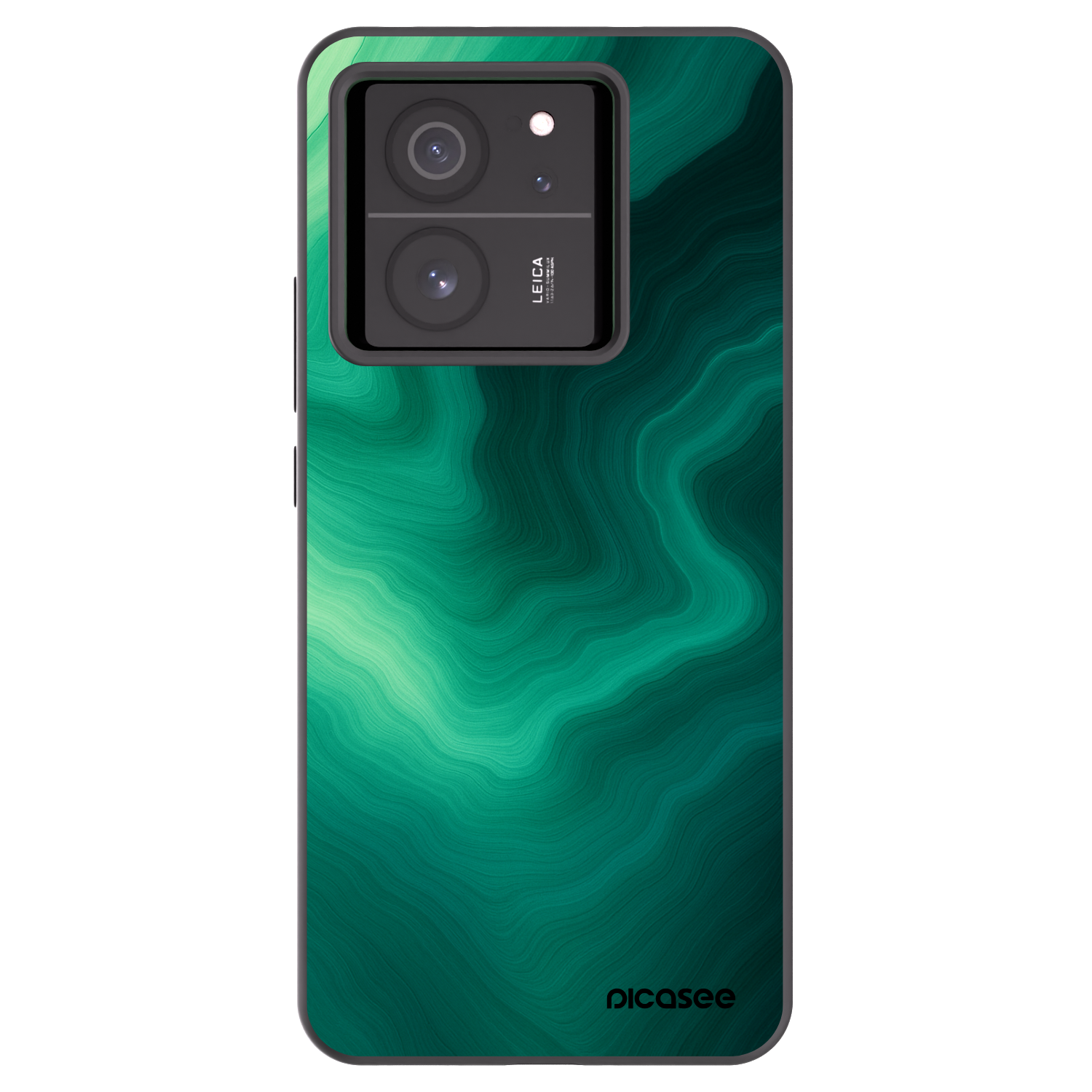 Picasee crna silikonska maskica za Xiaomi 13T Pro - Malachite