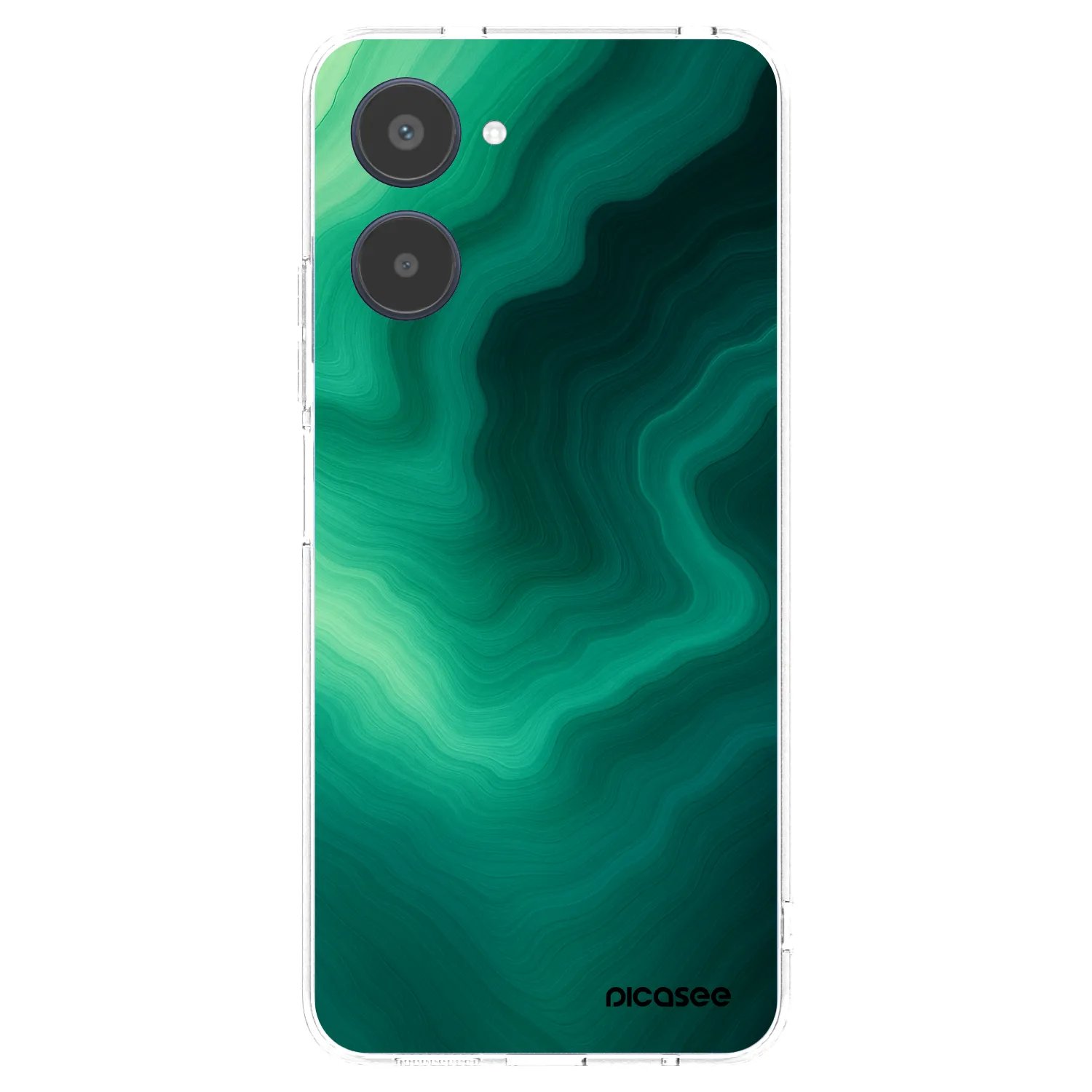Picasee silikonska prozirna maskica za Realme 10 4G - Malachite