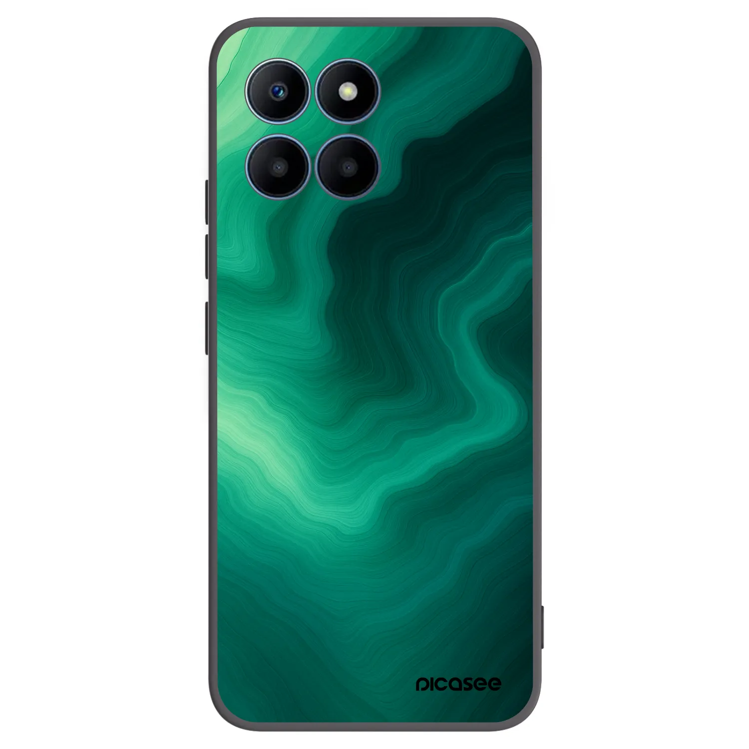 Picasee crna silikonska maskica za Honor 70 Lite - Malachite