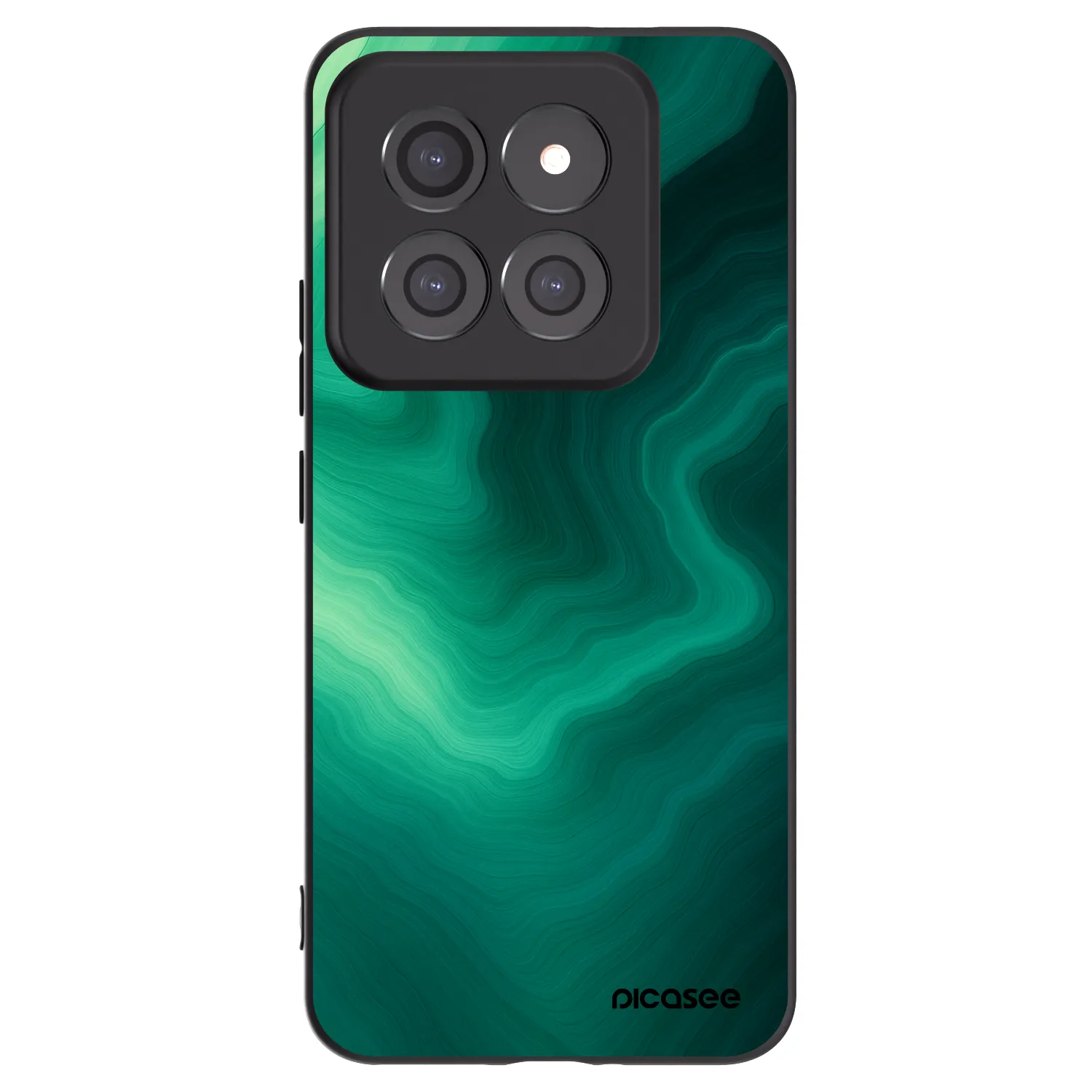 Picasee crna silikonska maskica za Xiaomi 14 Pro - Malachite