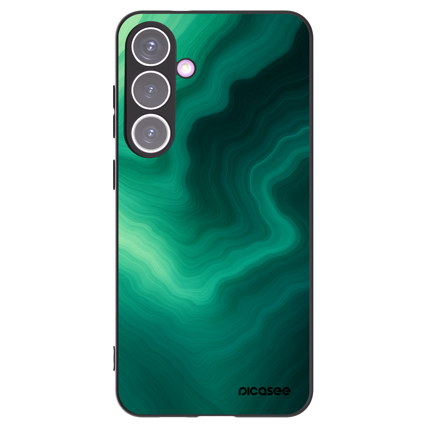 Picasee crna silikonska maskica za Samsung Galaxy S24+ S926B 5G - Malachite