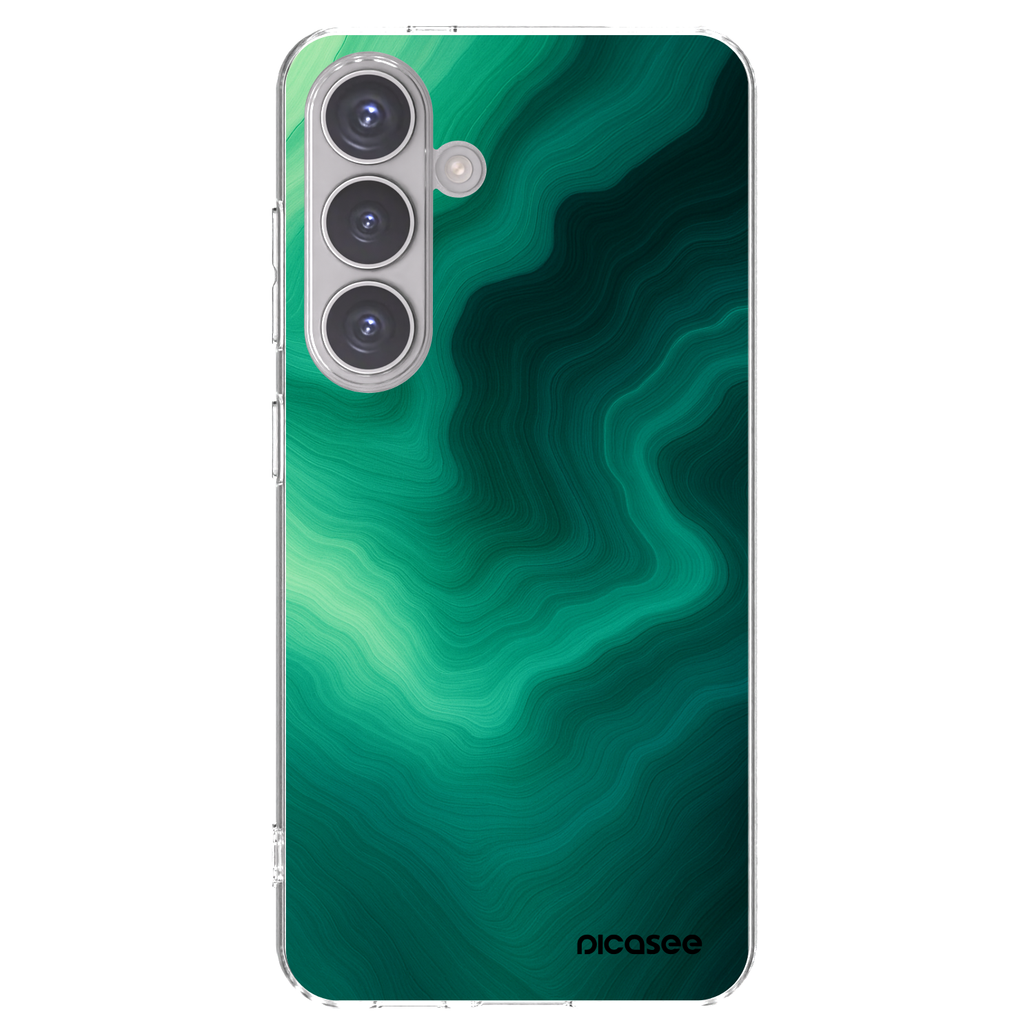 Picasee silikonska prozirna maskica za Samsung Galaxy S24 S921B 5G - Malachite