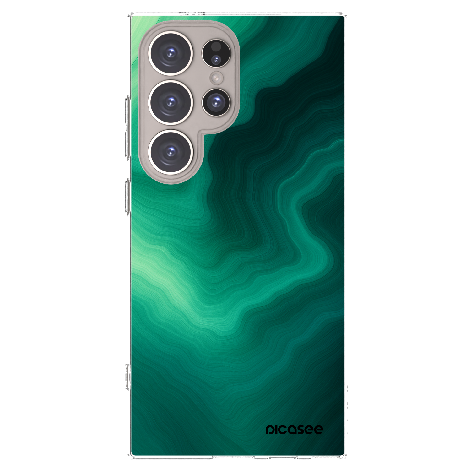 Picasee silikonska prozirna maskica za Samsung Galaxy S24 Ultra S928B 5G - Malachite