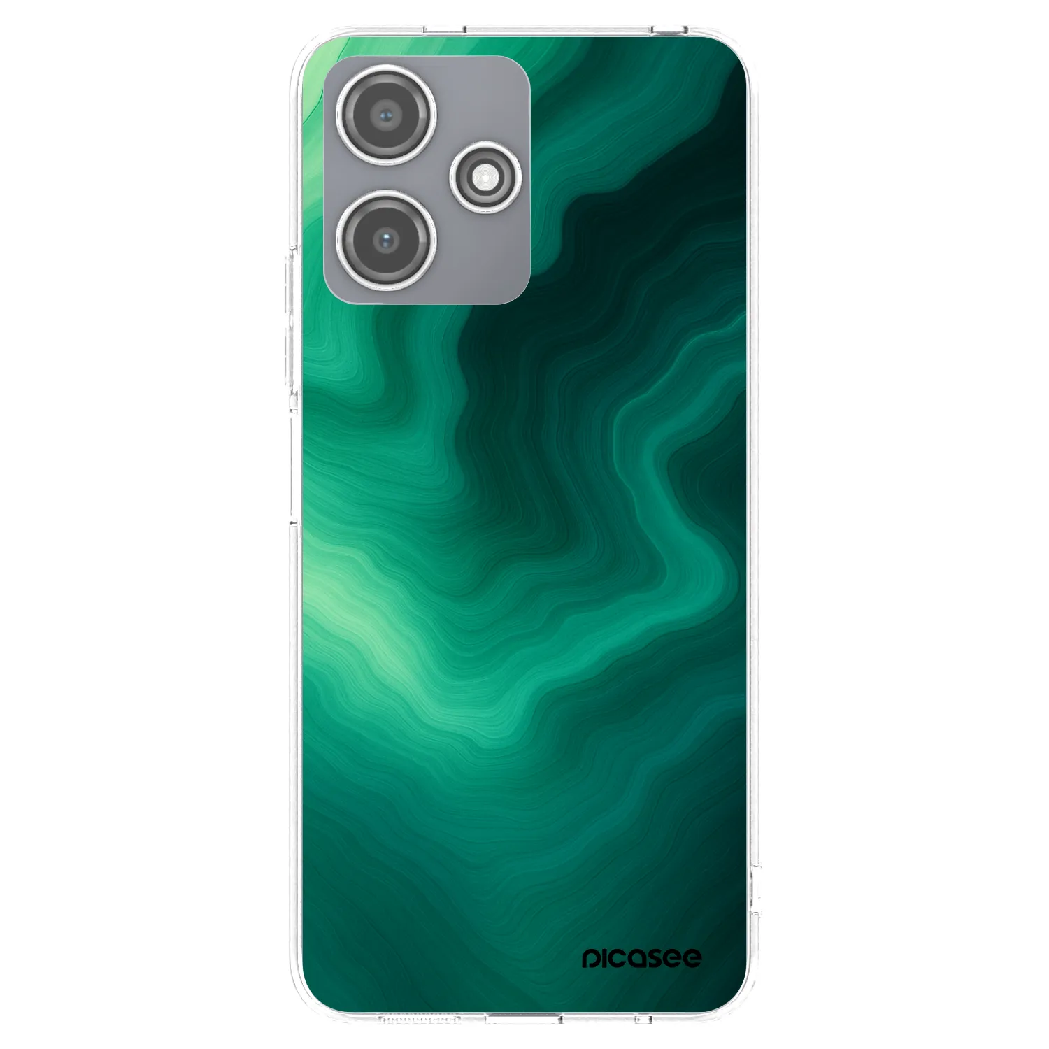 Picasee silikonska prozirna maskica za Xiaomi Redmi 12 5G - Malachite