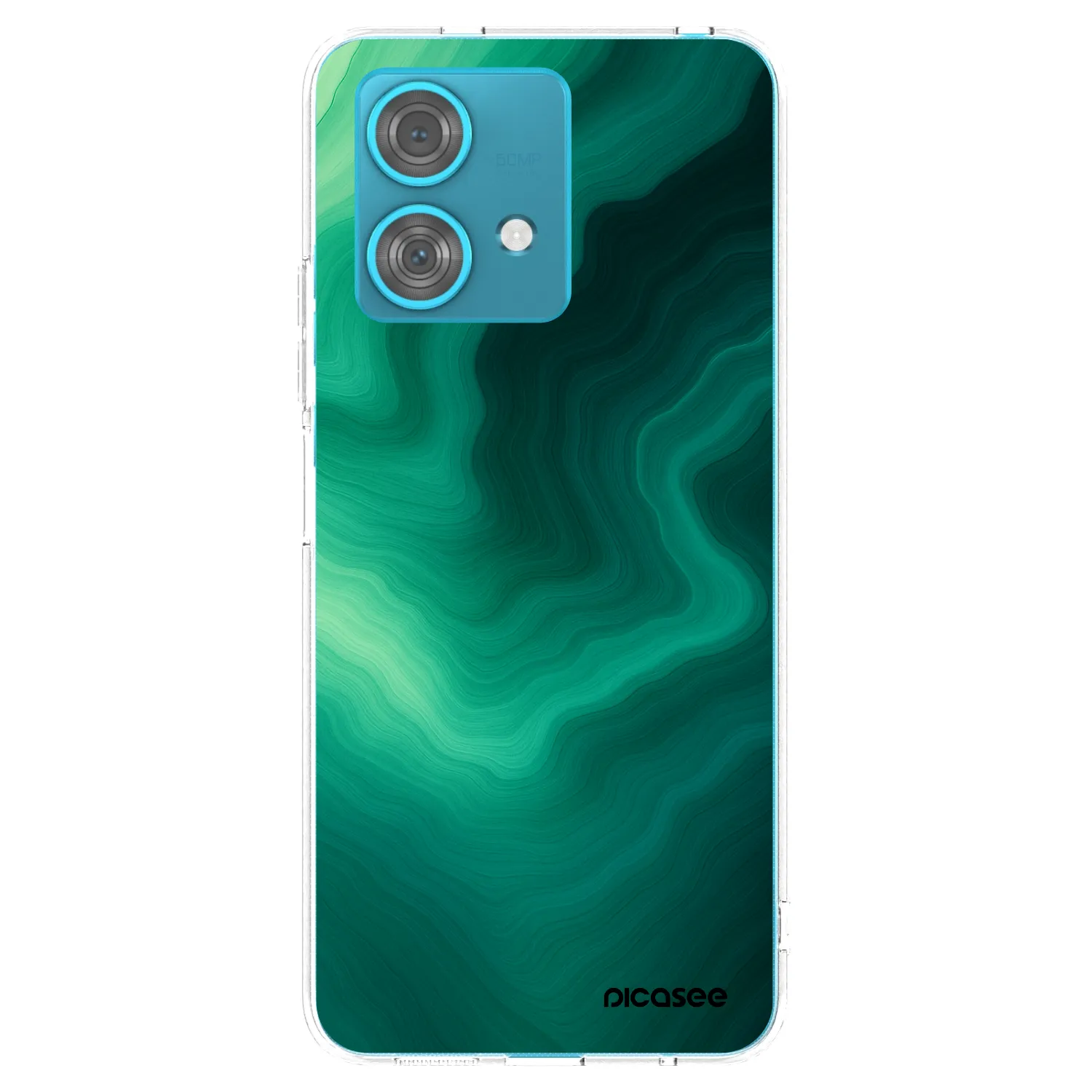 Picasee silikonska prozirna maskica za Motorola Edge 40 Neo - Malachite