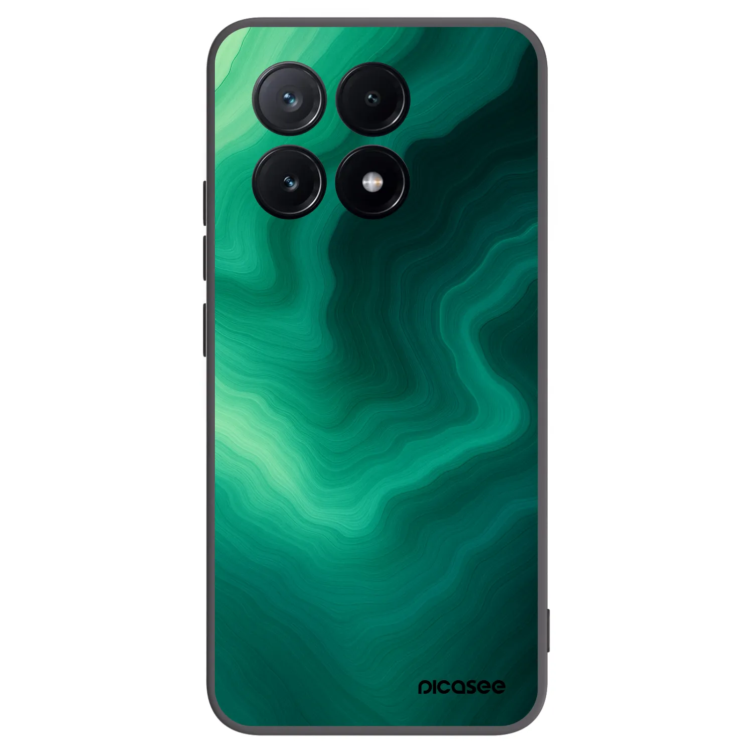 Picasee crna silikonska maskica za Xiaomi Poco X6 Pro - Malachite