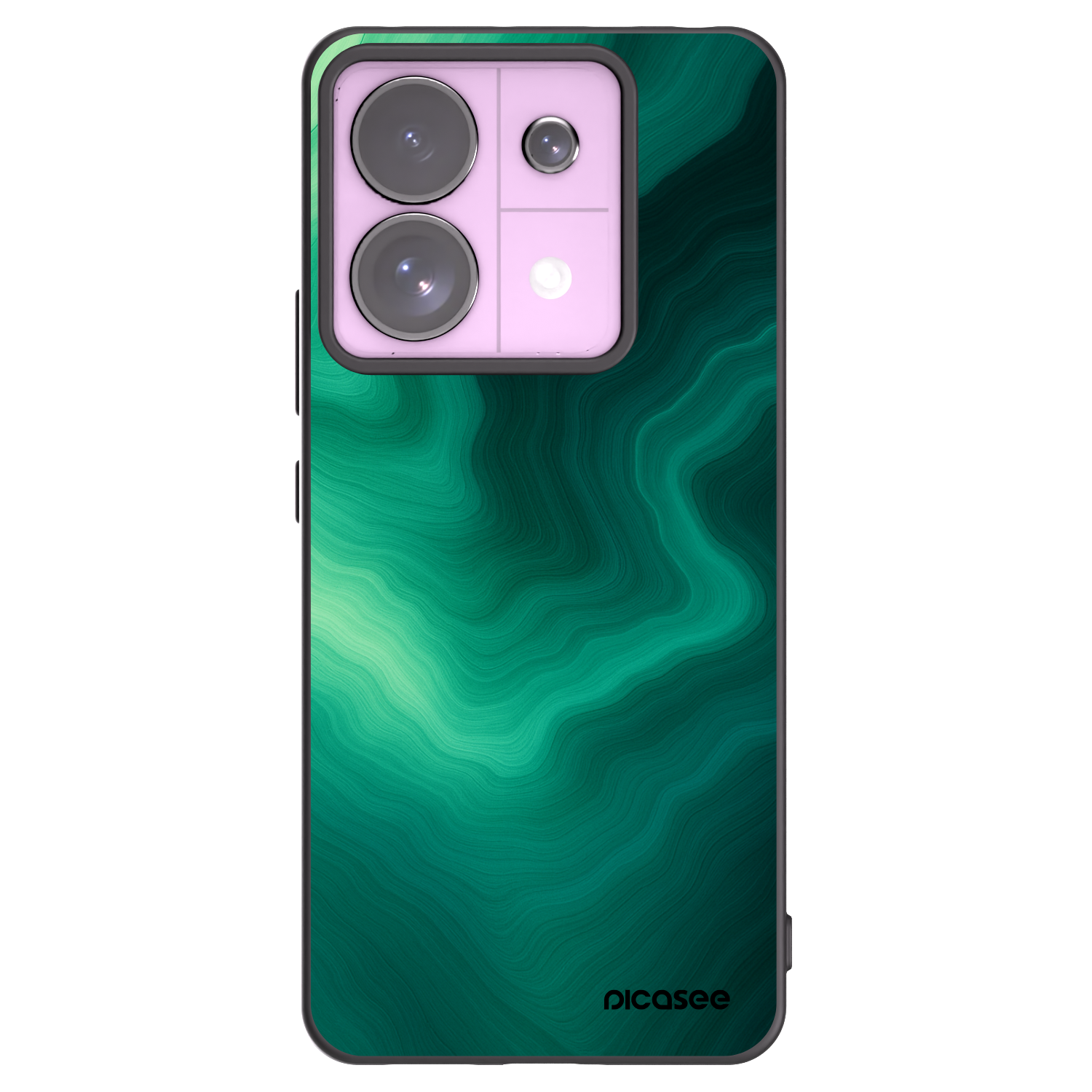 Picasee crna silikonska maskica za Xiaomi Redmi Note 13 Pro 5G - Malachite