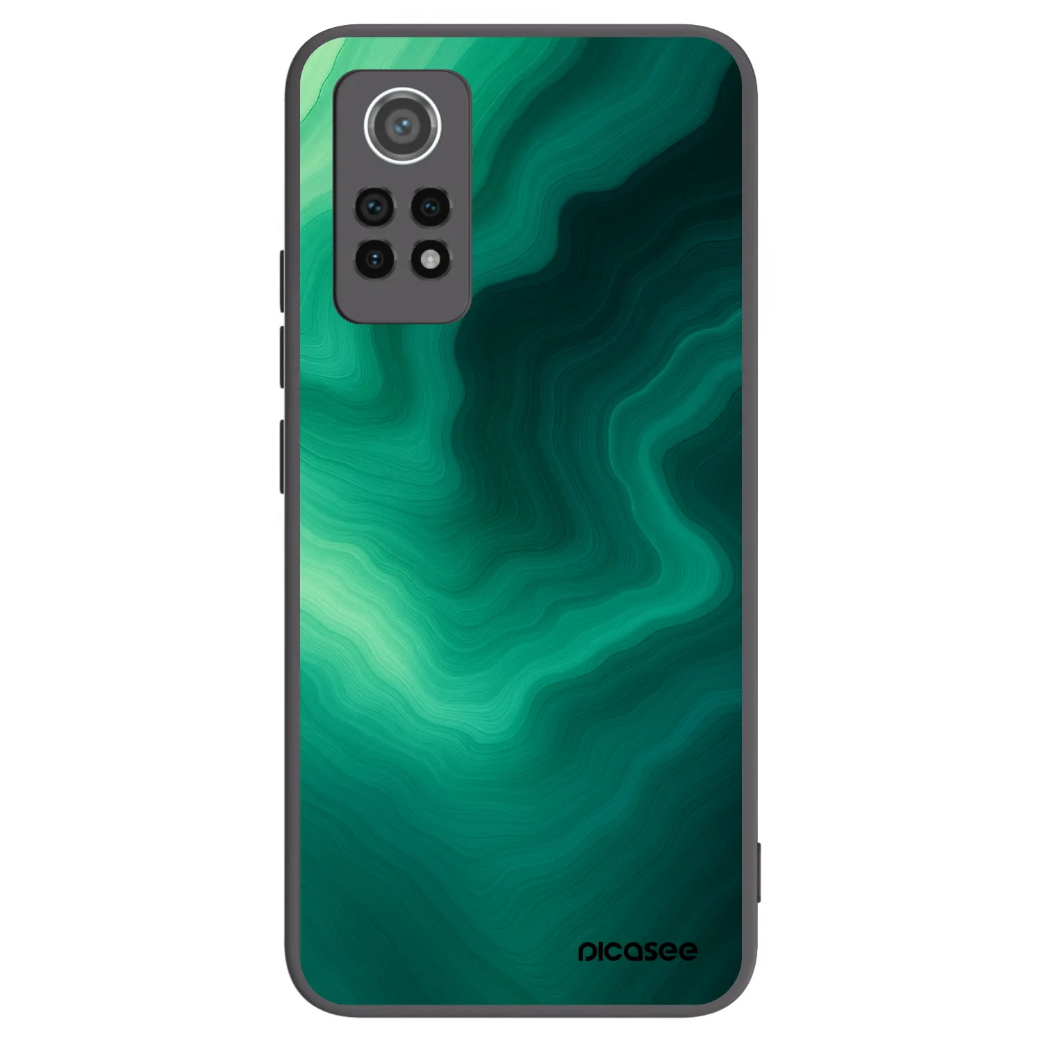 Picasee crna silikonska maskica za Xiaomi Redmi Note 12 Pro 4G - Malachite