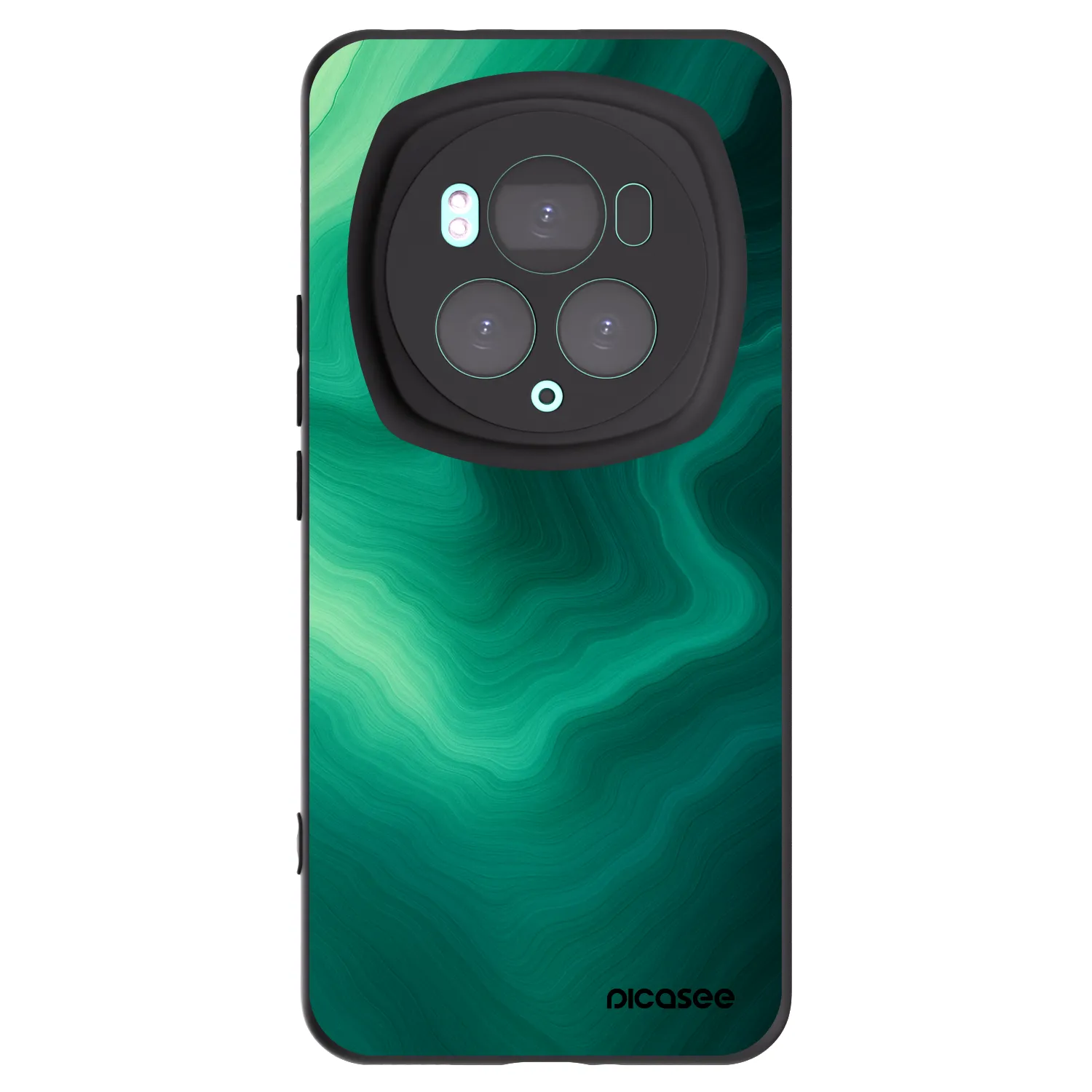 Picasee crna silikonska maskica za Honor Magic6 Pro - Malachite