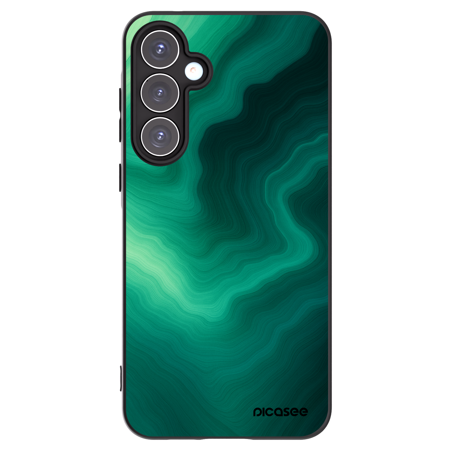 Picasee crna silikonska maskica za Samsung Galaxy A55 5G A556B - Malachite
