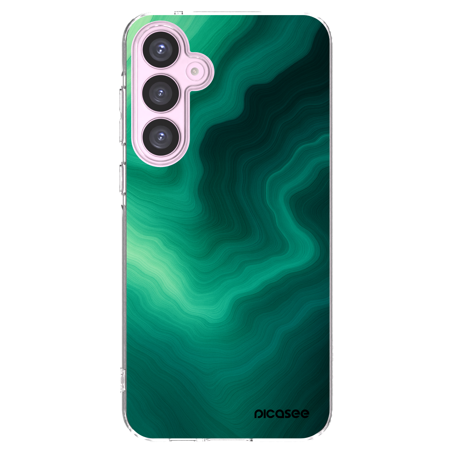 Picasee silikonska prozirna maskica za Samsung Galaxy A55 5G A556B - Malachite