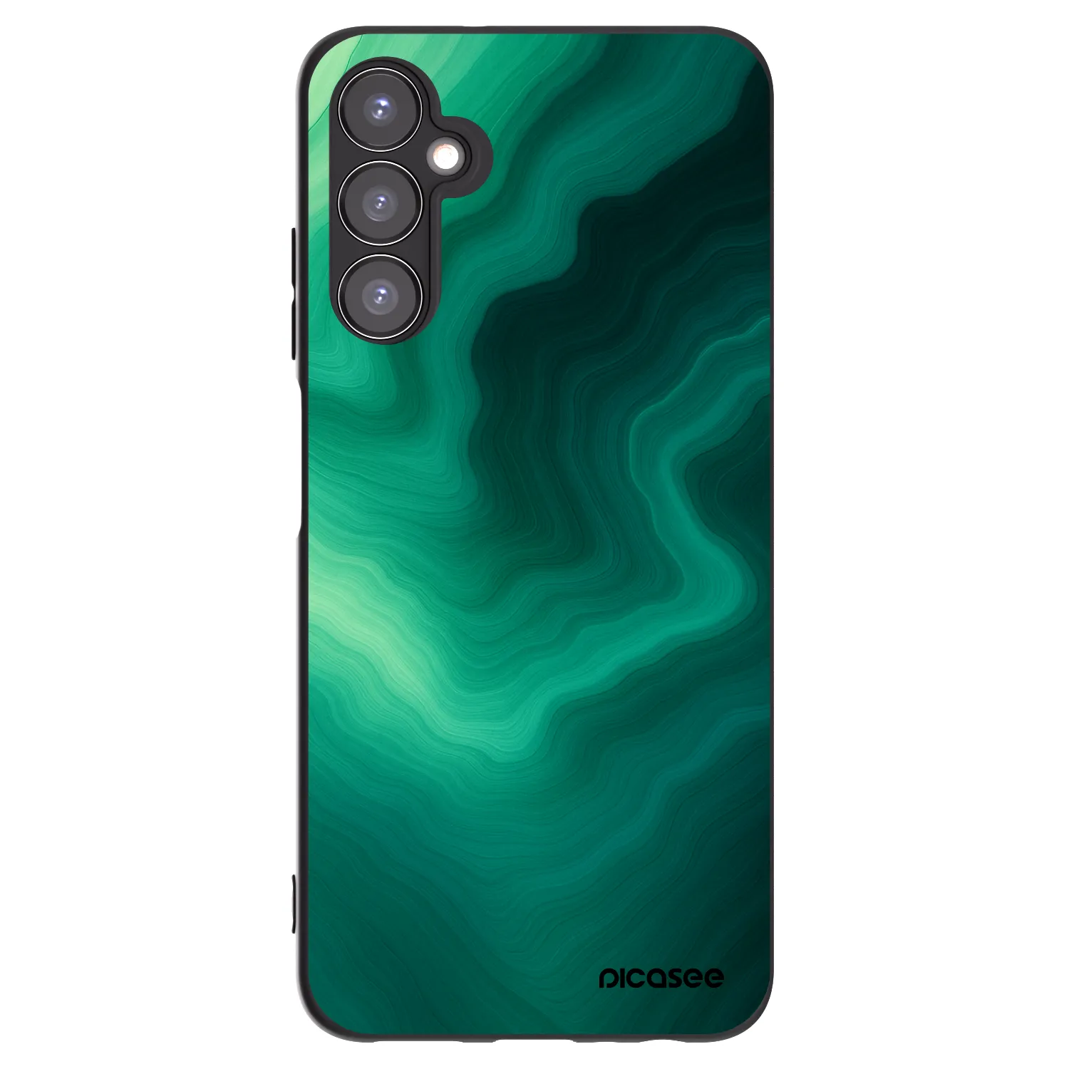 Picasee crna silikonska maskica za Samsung Galaxy A05s A057G - Malachite