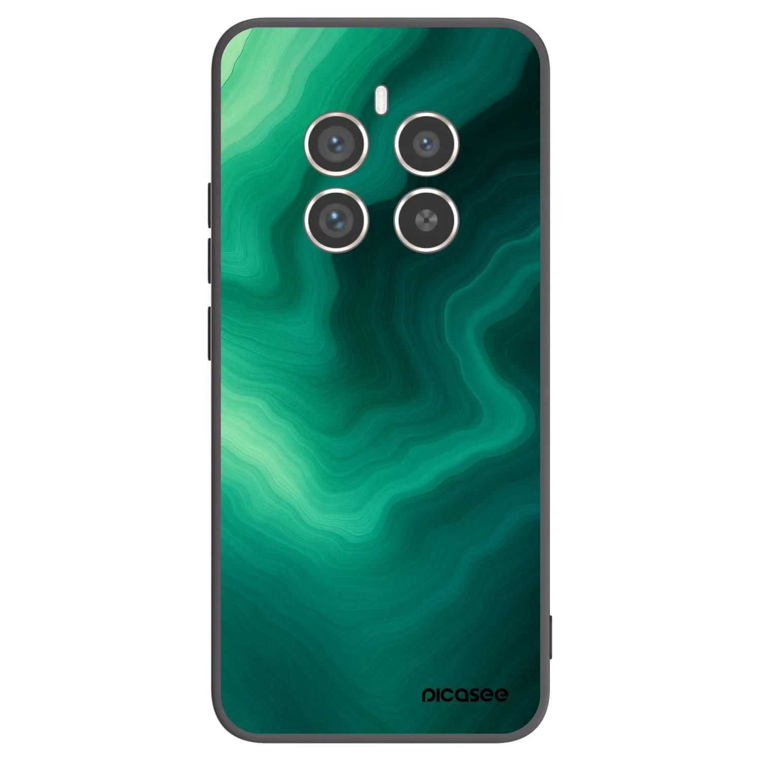 Picasee crna silikonska maskica za Realme 12 Pro 5G - Malachite