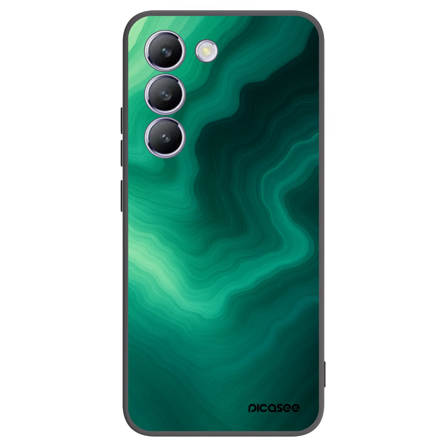 Picasee crna silikonska maskica za Vivo V40 SE 5G - Malachite