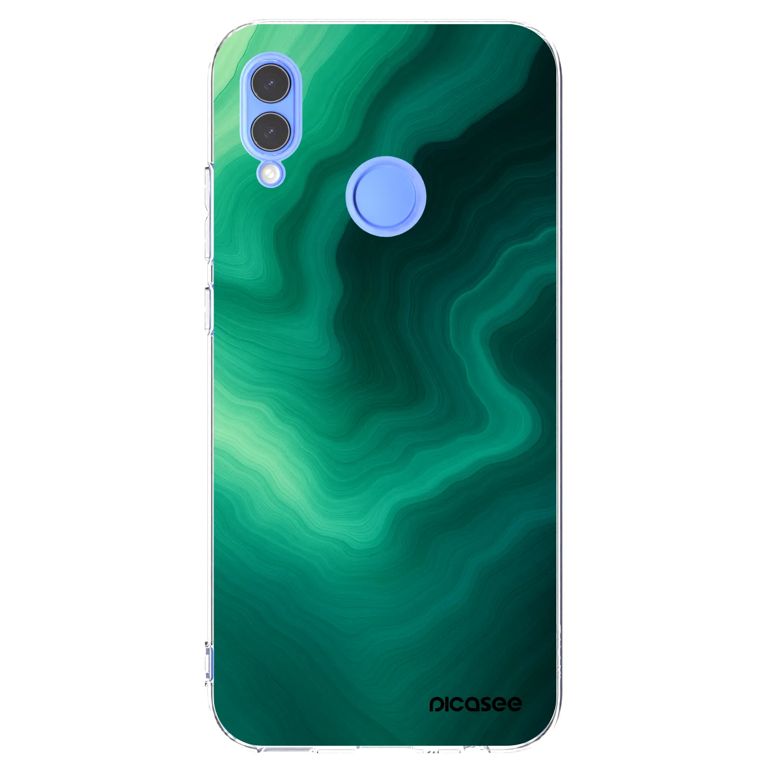 Picasee silikonska prozirna maskica za Huawei P Smart 2019 - Malachite