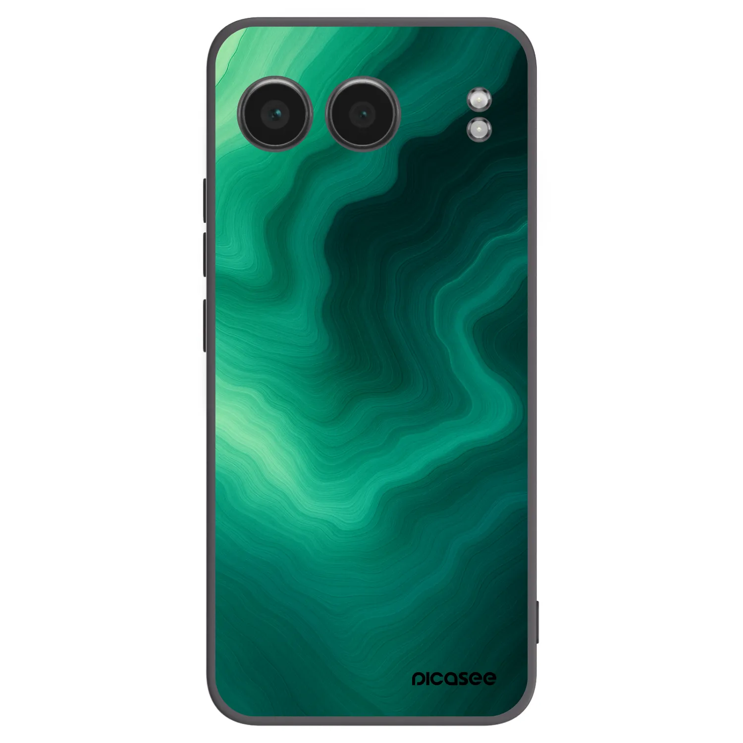 Picasee crna silikonska maskica za OnePlus Nord 4 - Malachite
