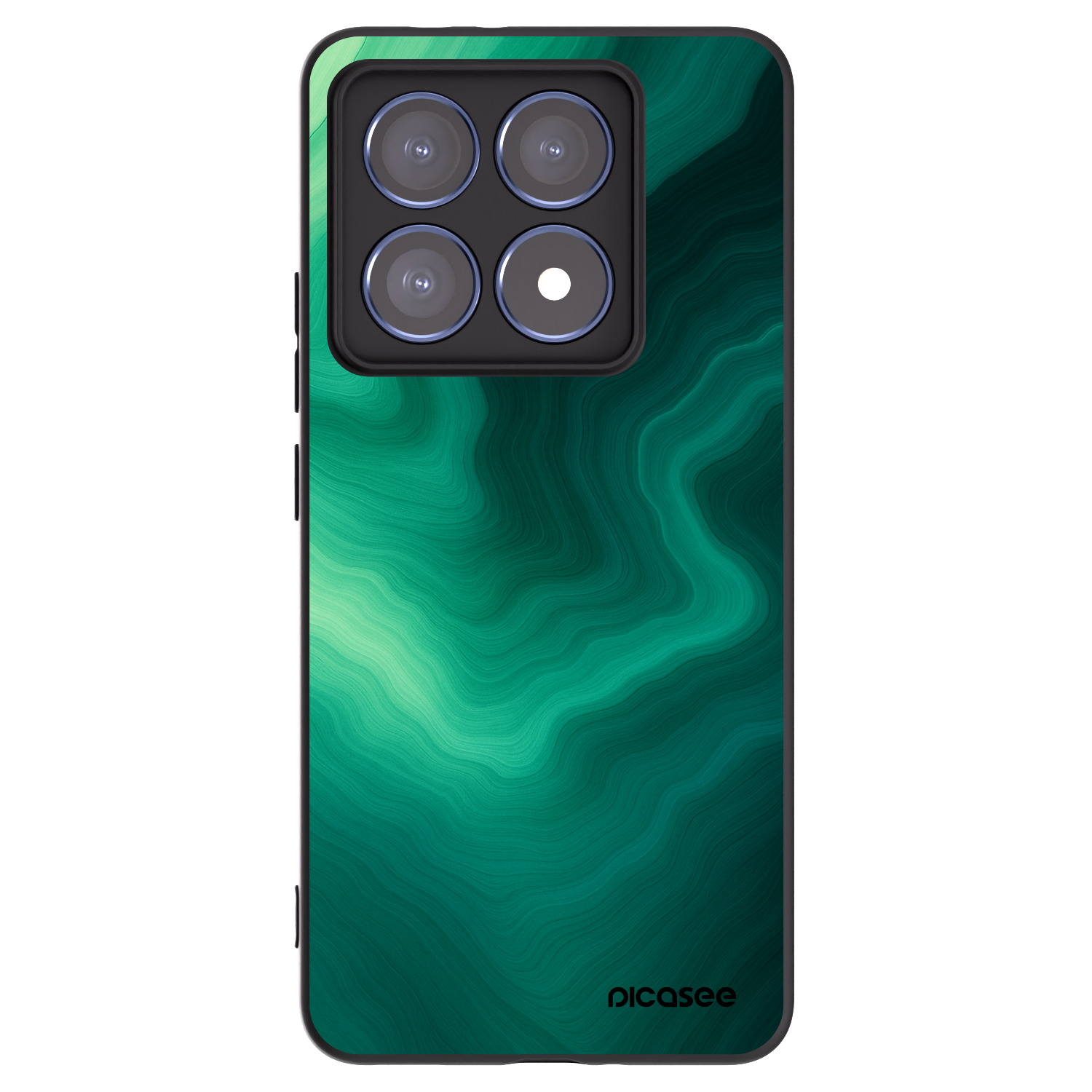 Picasee crna silikonska maskica za Xiaomi 14T Pro - Malachite