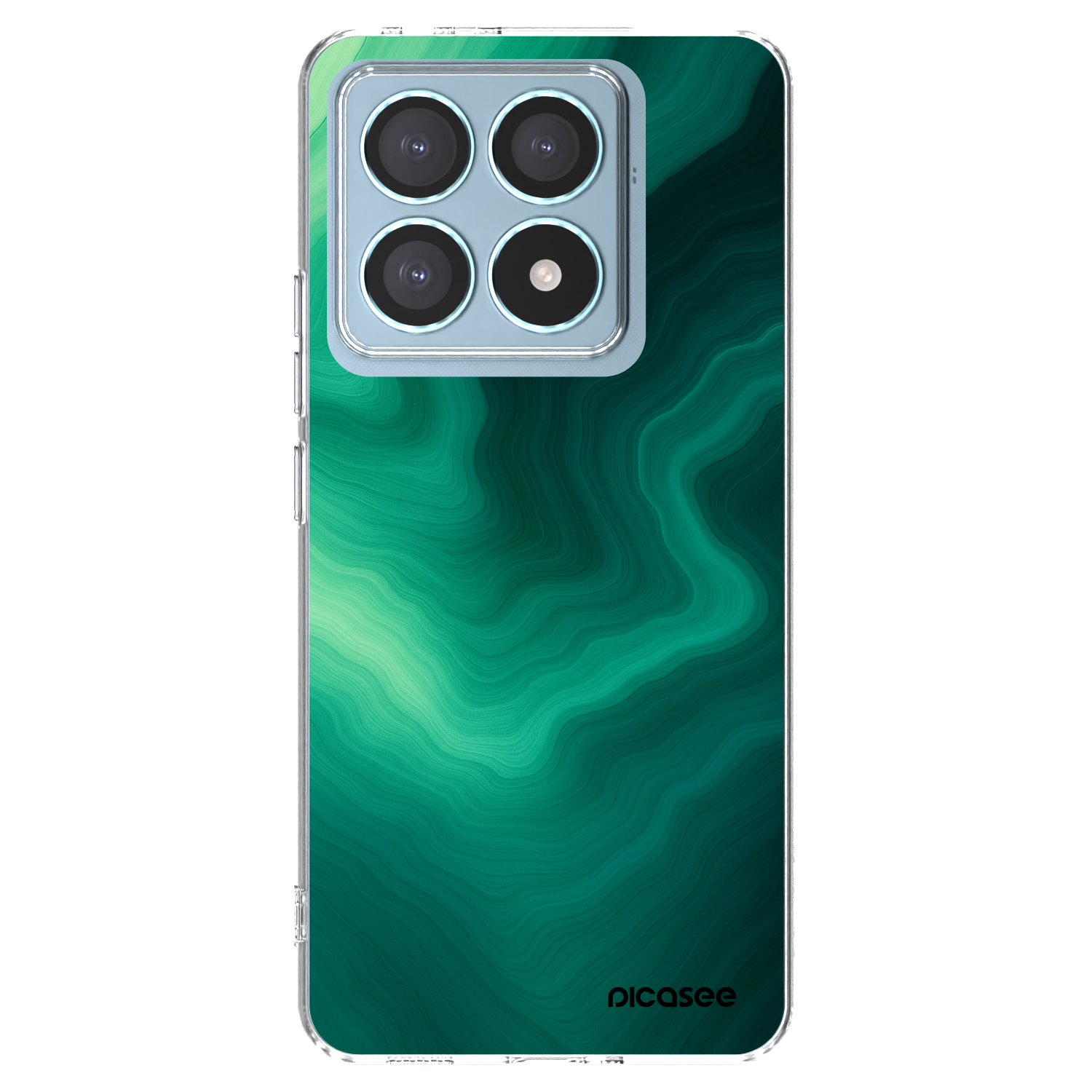 Picasee silikonska prozirna maskica za Xiaomi 14T Pro - Malachite