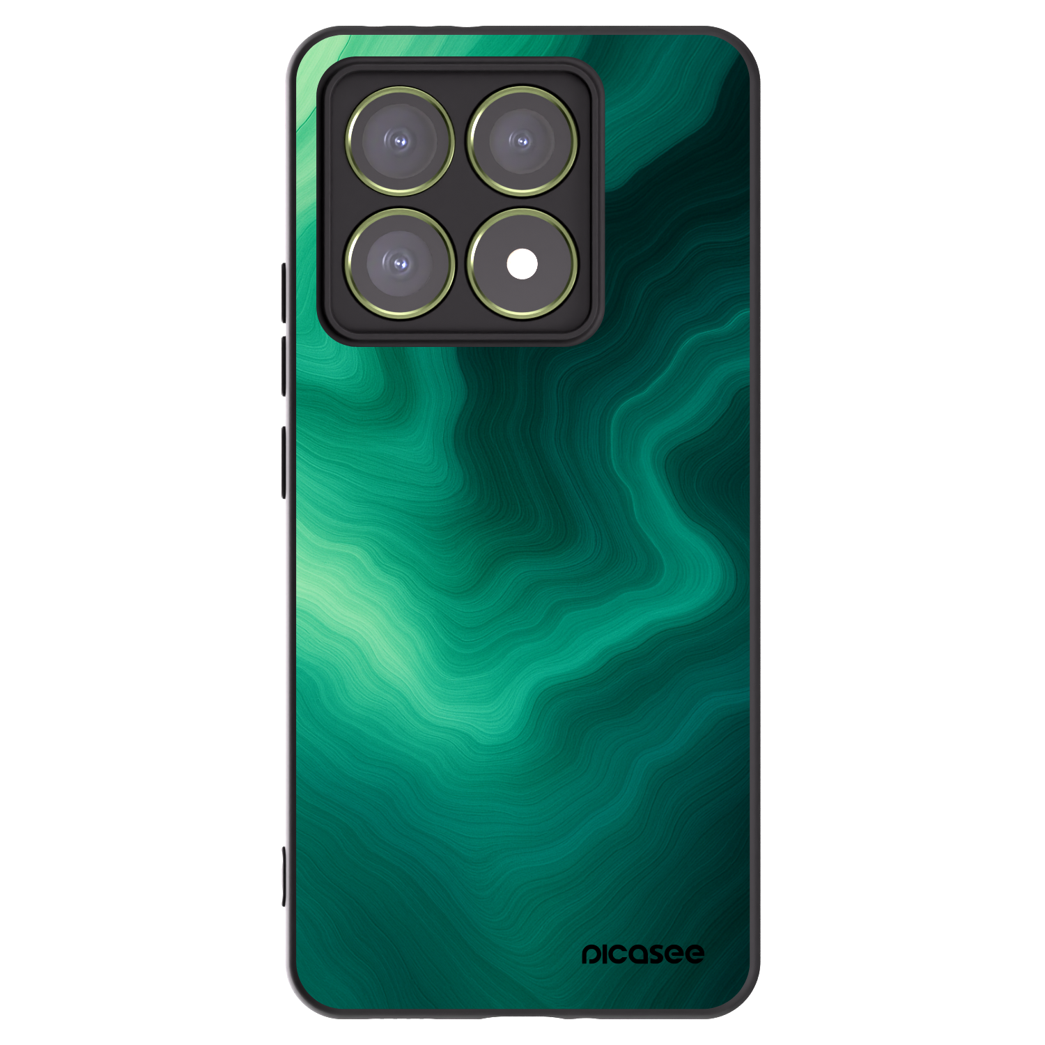 Picasee crna silikonska maskica za Xiaomi 14T - Malachite