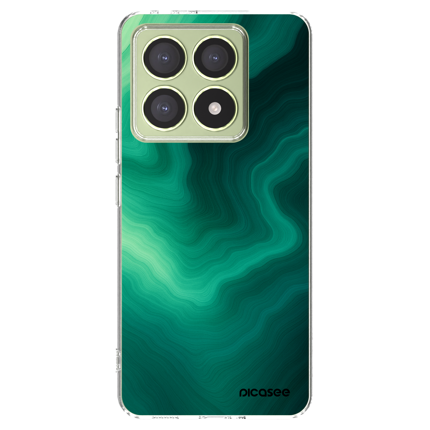 Picasee silikonska prozirna maskica za Xiaomi 14T - Malachite