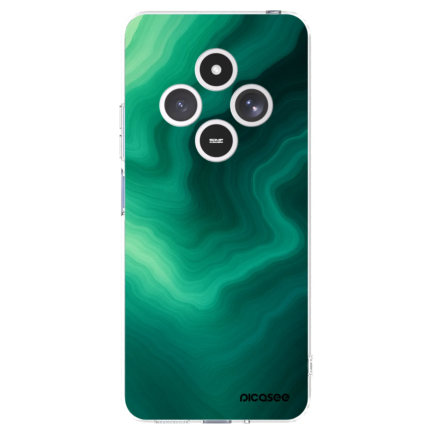 Picasee silikonska prozirna maskica za Xiaomi Redmi 14C - Malachite