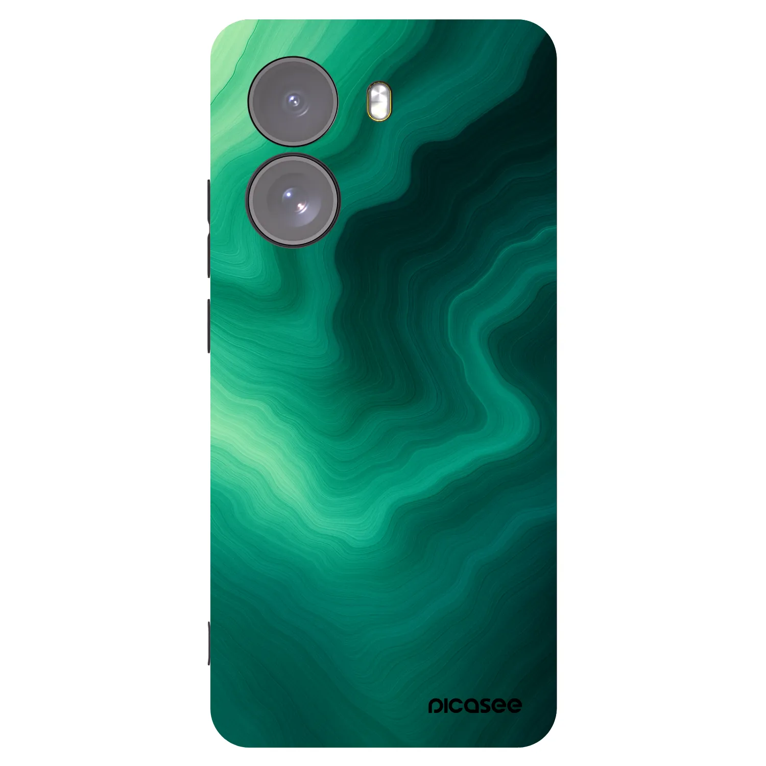 Picasee crna silikonska maskica za Xiaomi Poco X7 - Malachite
