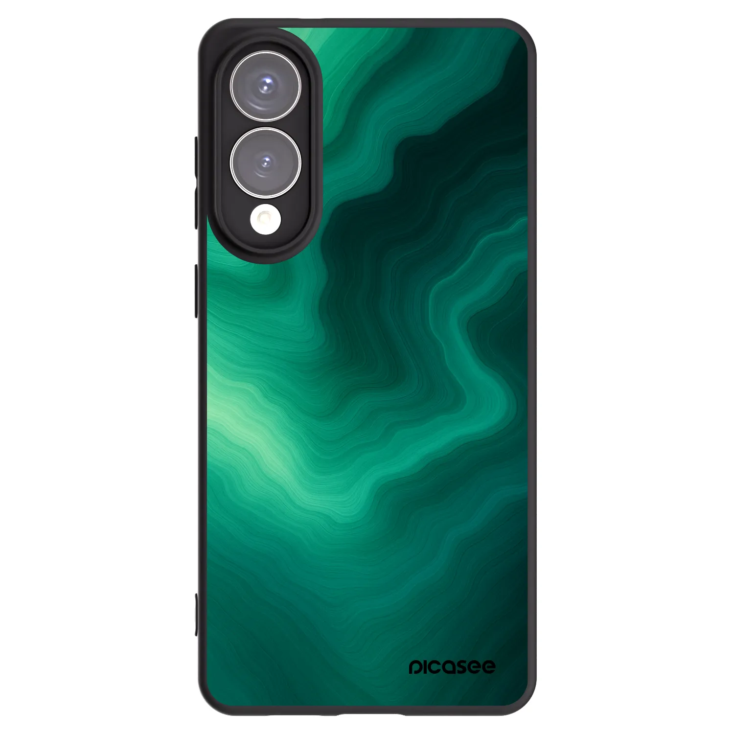 Picasee crna silikonska maskica za Samsung Galaxy S25 Edge 5G - Malachite
