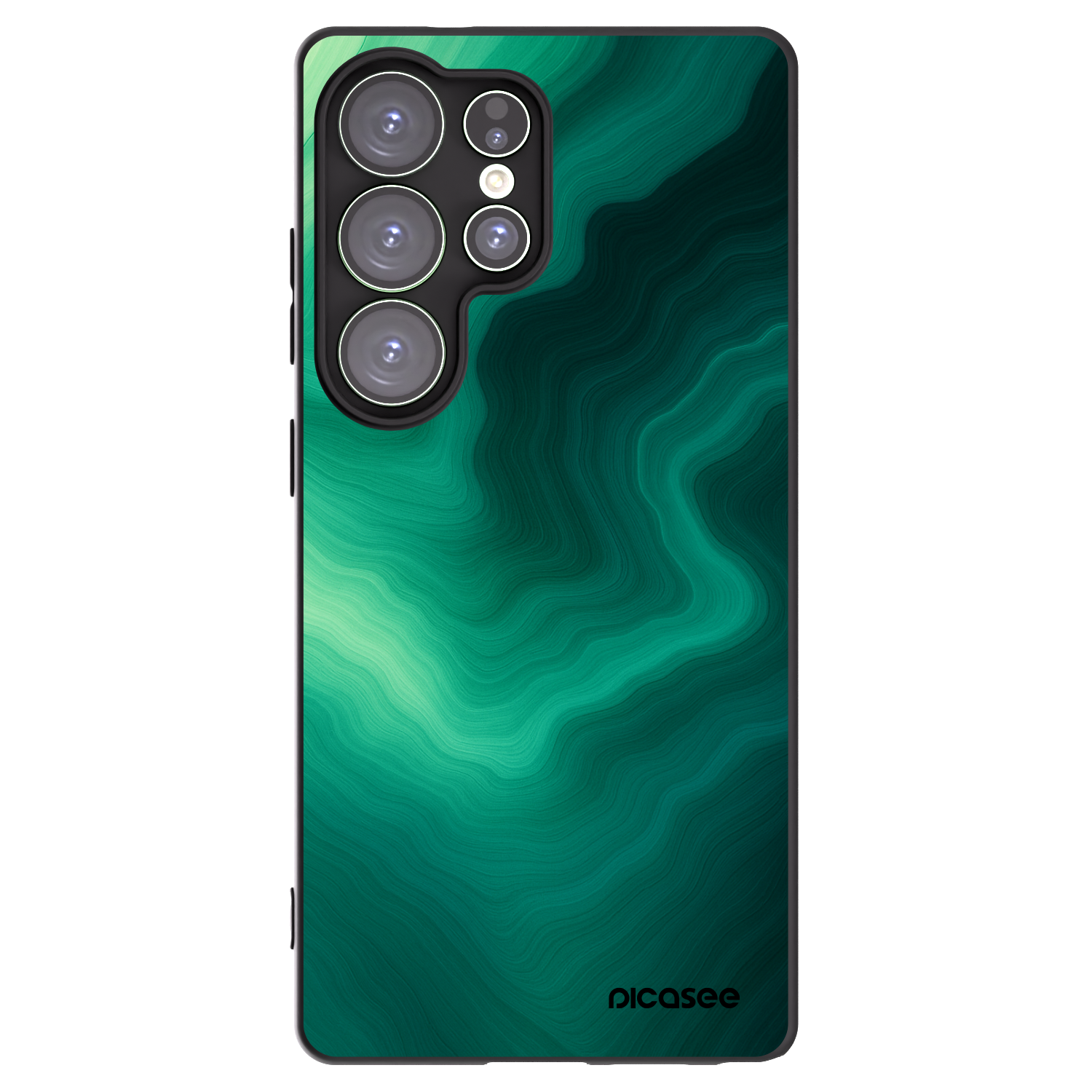 Picasee crna silikonska maskica za Samsung Galaxy S25 Ultra 5G - Malachite