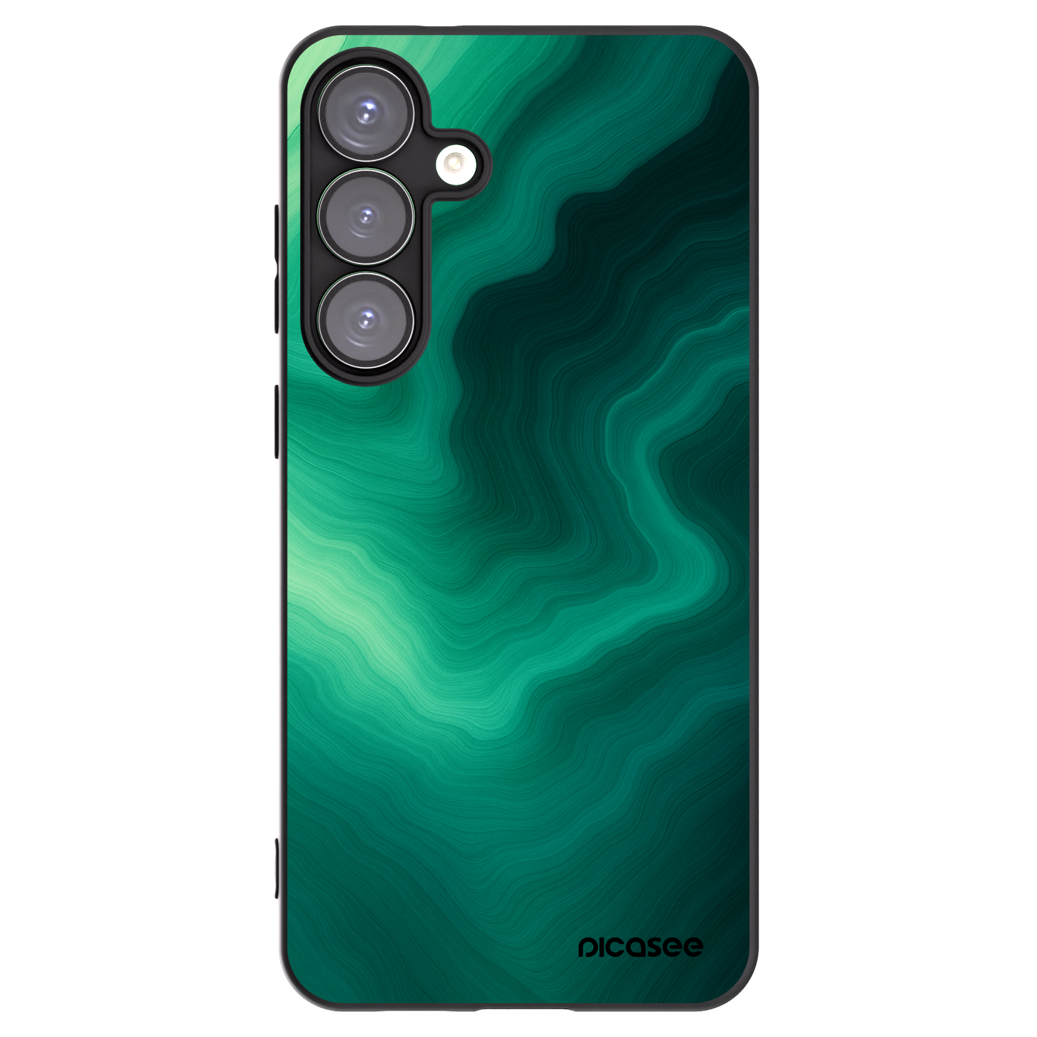 Picasee crna silikonska maskica za Samsung Galaxy S25+ 5G - Malachite