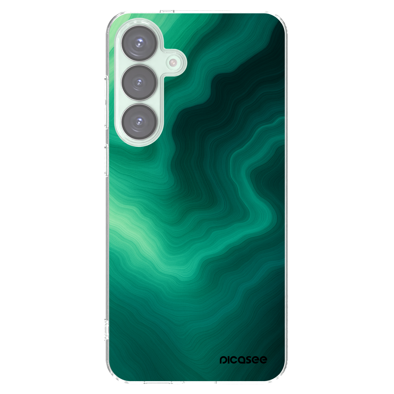 Picasee silikonska prozirna maskica za Samsung Galaxy S25+ 5G - Malachite