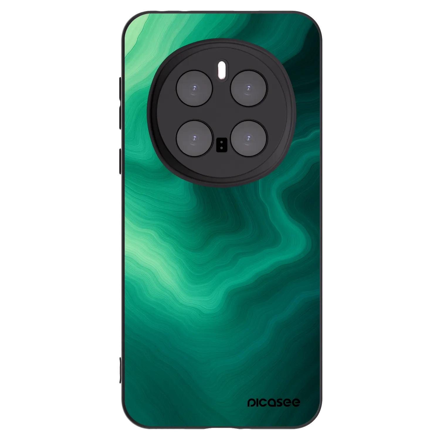 Picasee crna silikonska maskica za Honor Magic7 Pro 5G - Malachite