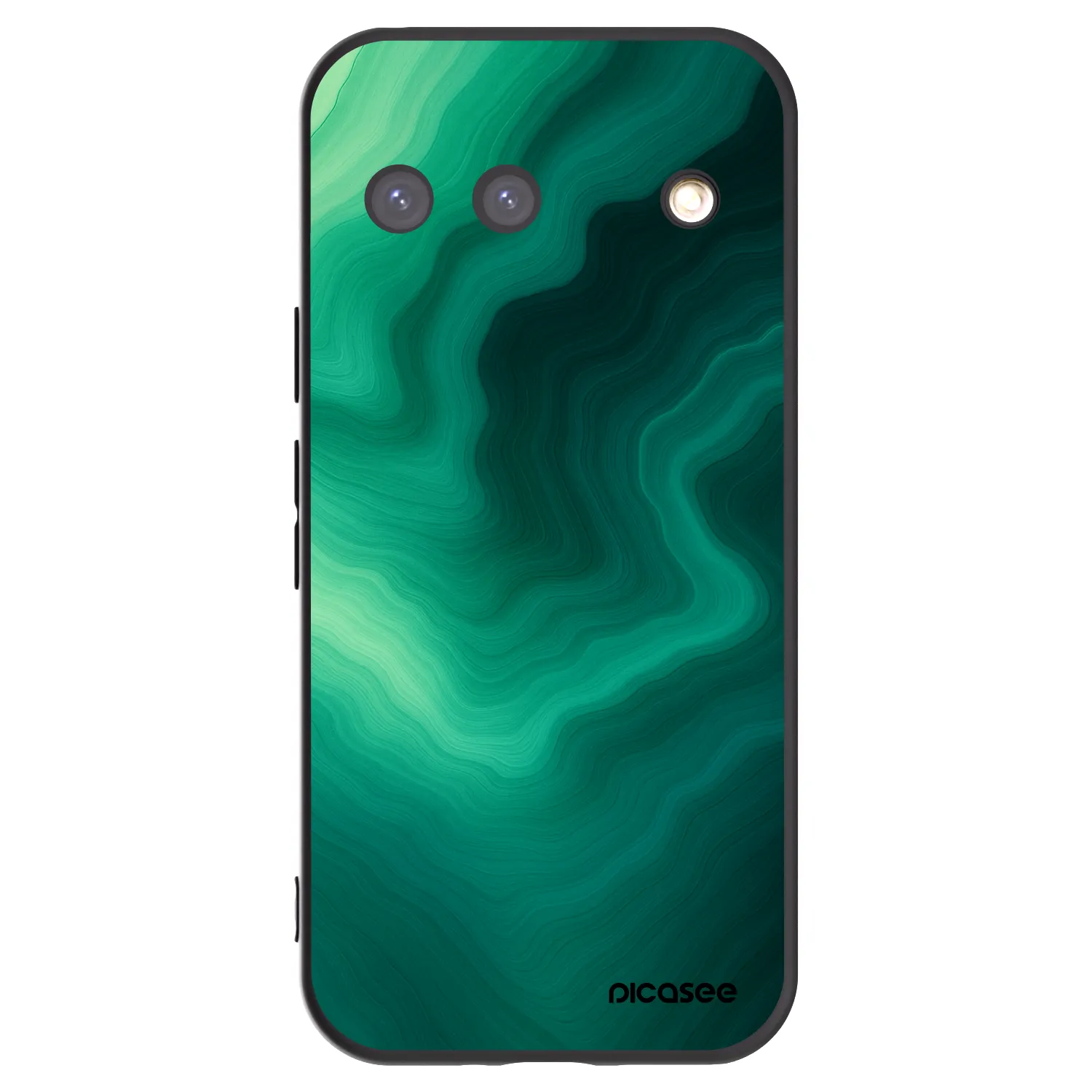Picasee crna silikonska maskica za Google Pixel 9 - Malachite