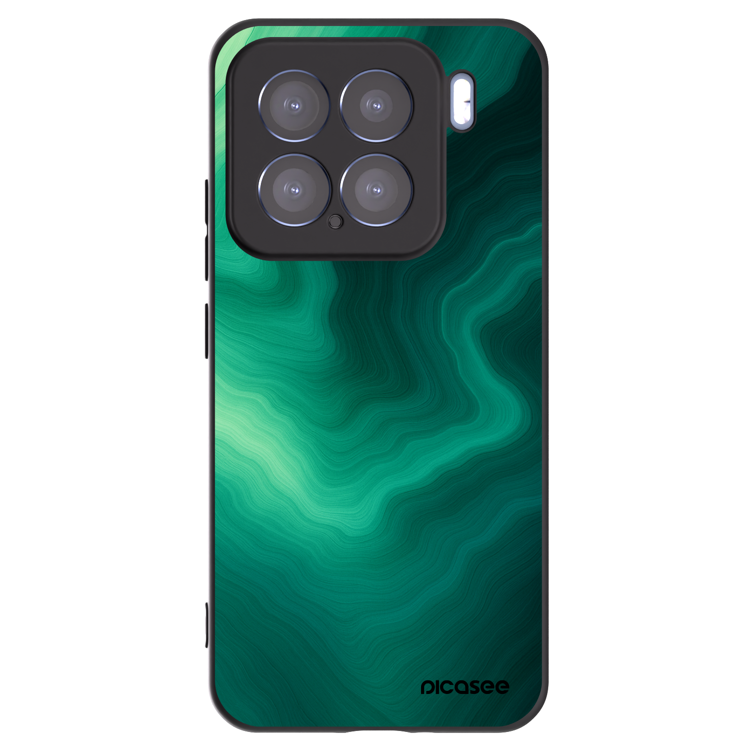 Picasee crna silikonska maskica za Xiaomi 15 - Malachite
