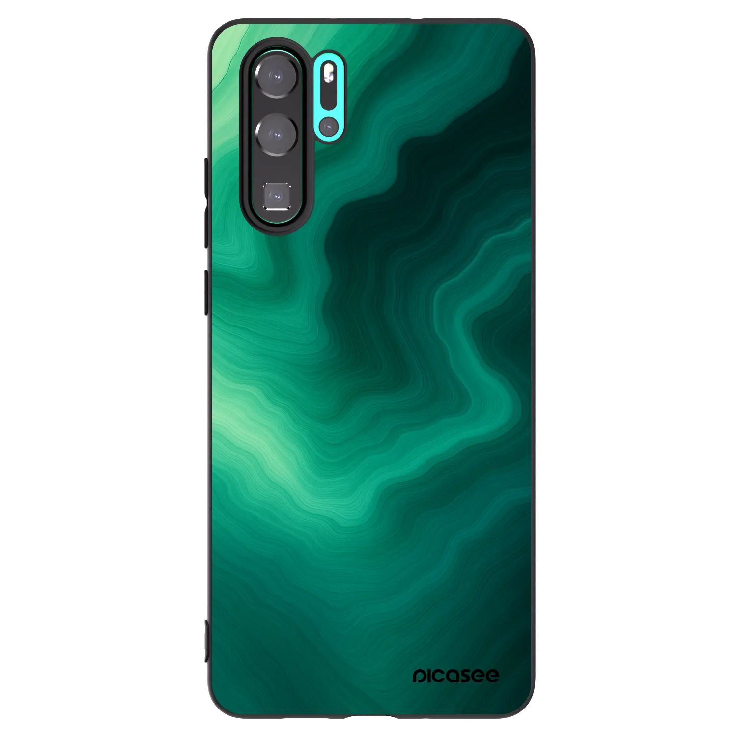 Picasee crna silikonska maskica za Huawei P30 Pro - Malachite