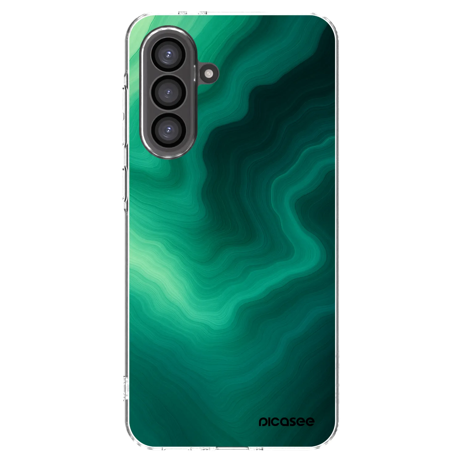 Picasee silikonska prozirna maskica za Samsung Galaxy A56 5G A566B - Malachite