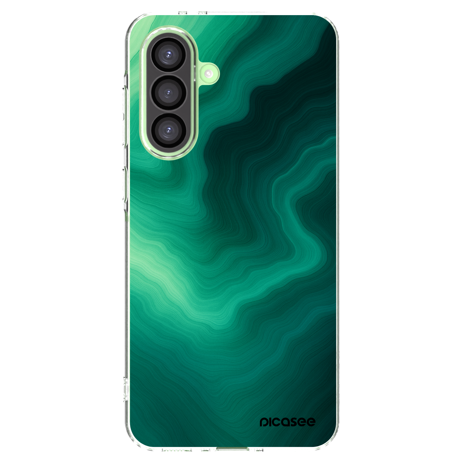 Picasee silikonska prozirna maskica za Samsung Galaxy A26 5G A266B - Malachite
