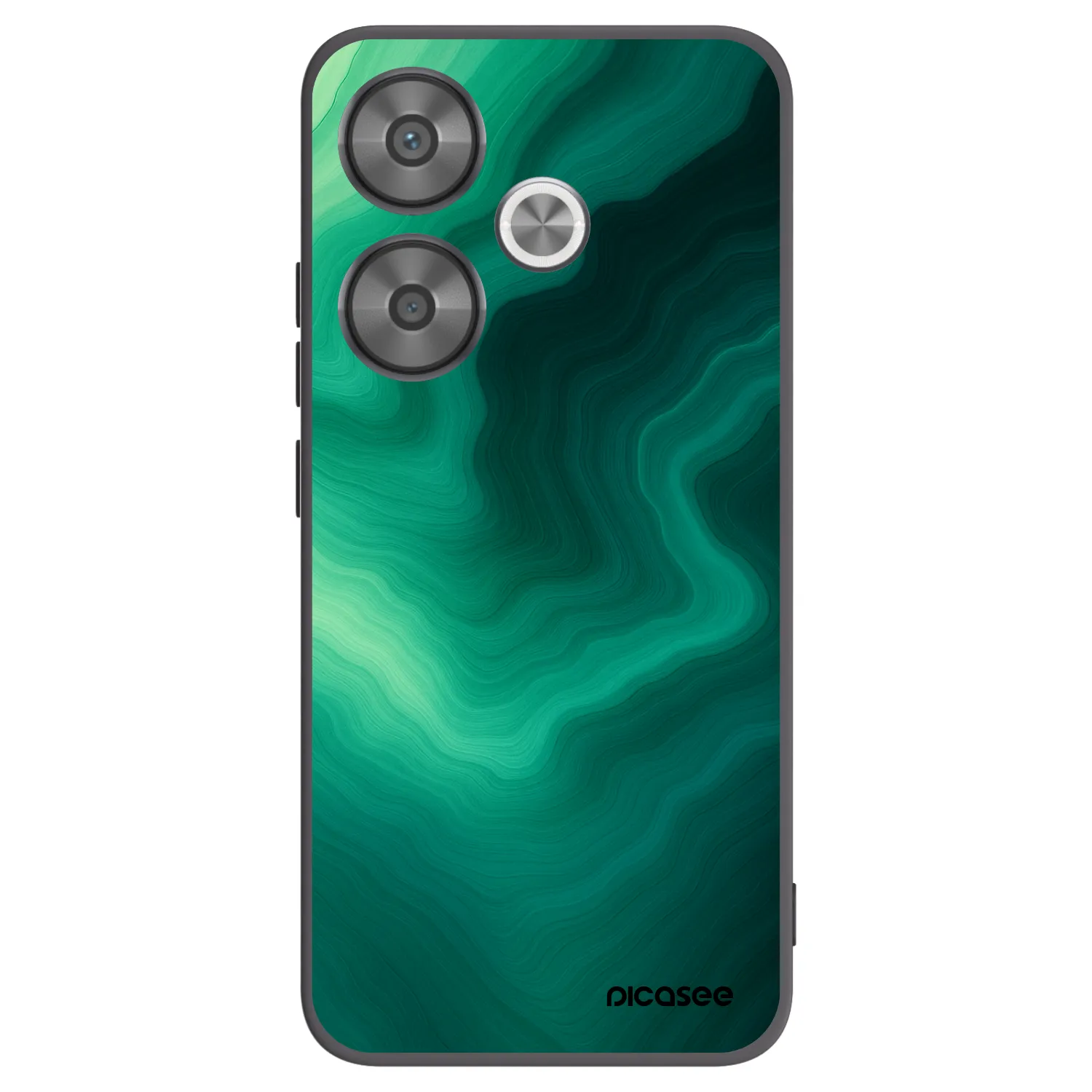 Picasee crna silikonska maskica za Xiaomi Poco F6 - Malachite