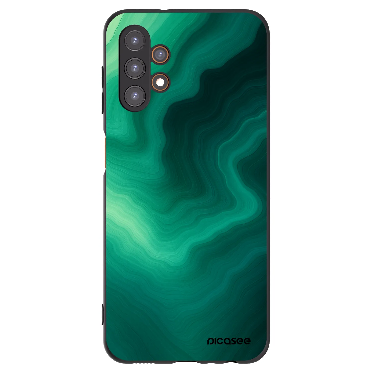 Picasee crna silikonska maskica za Samsung Galaxy A13 5G - Malachite