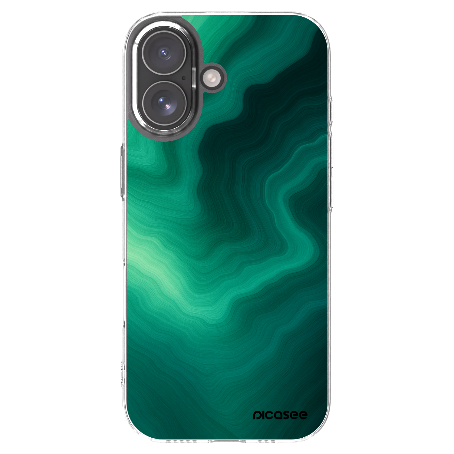 Picasee silikonska prozirna maskica za Apple iPhone 17 - Malachite