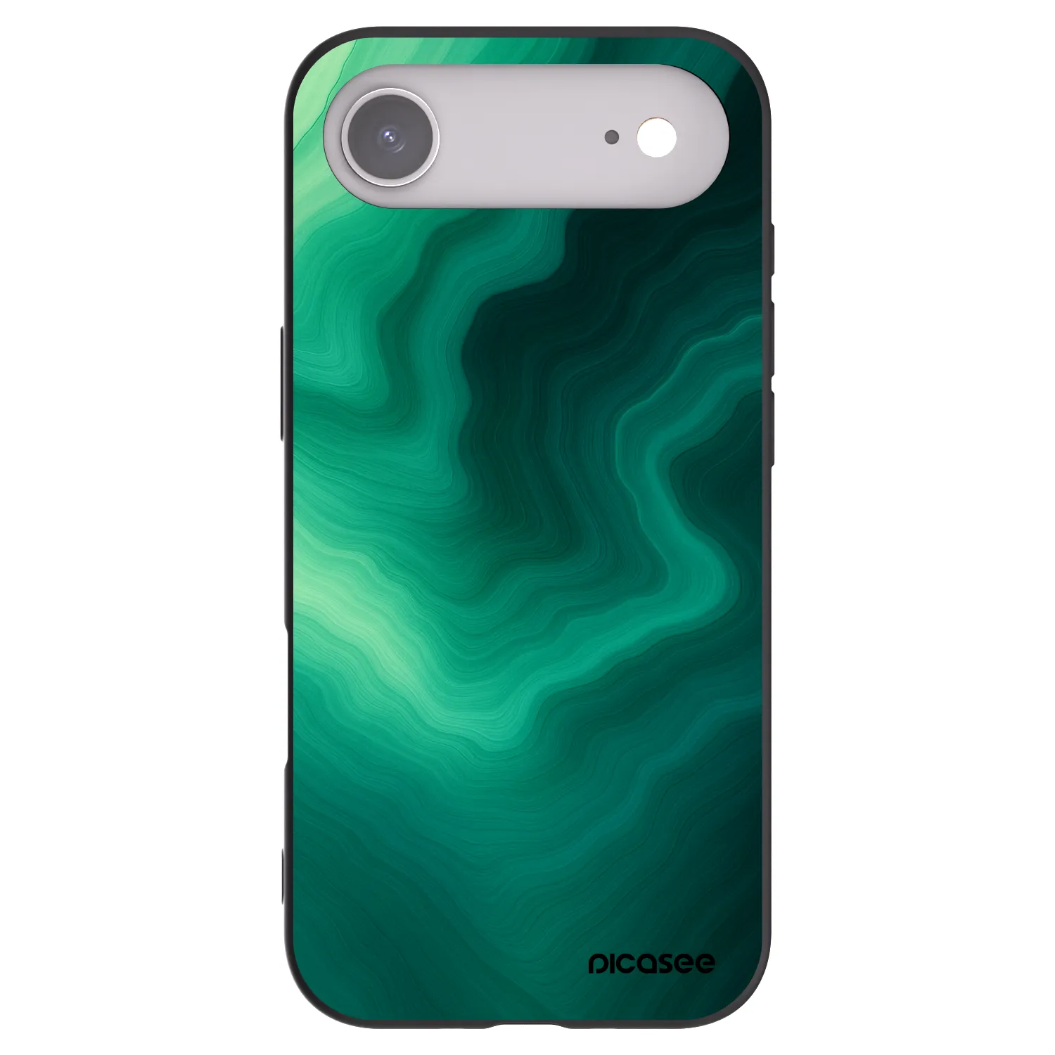 Picasee crna silikonska maskica za Apple iPhone Air - Malachite