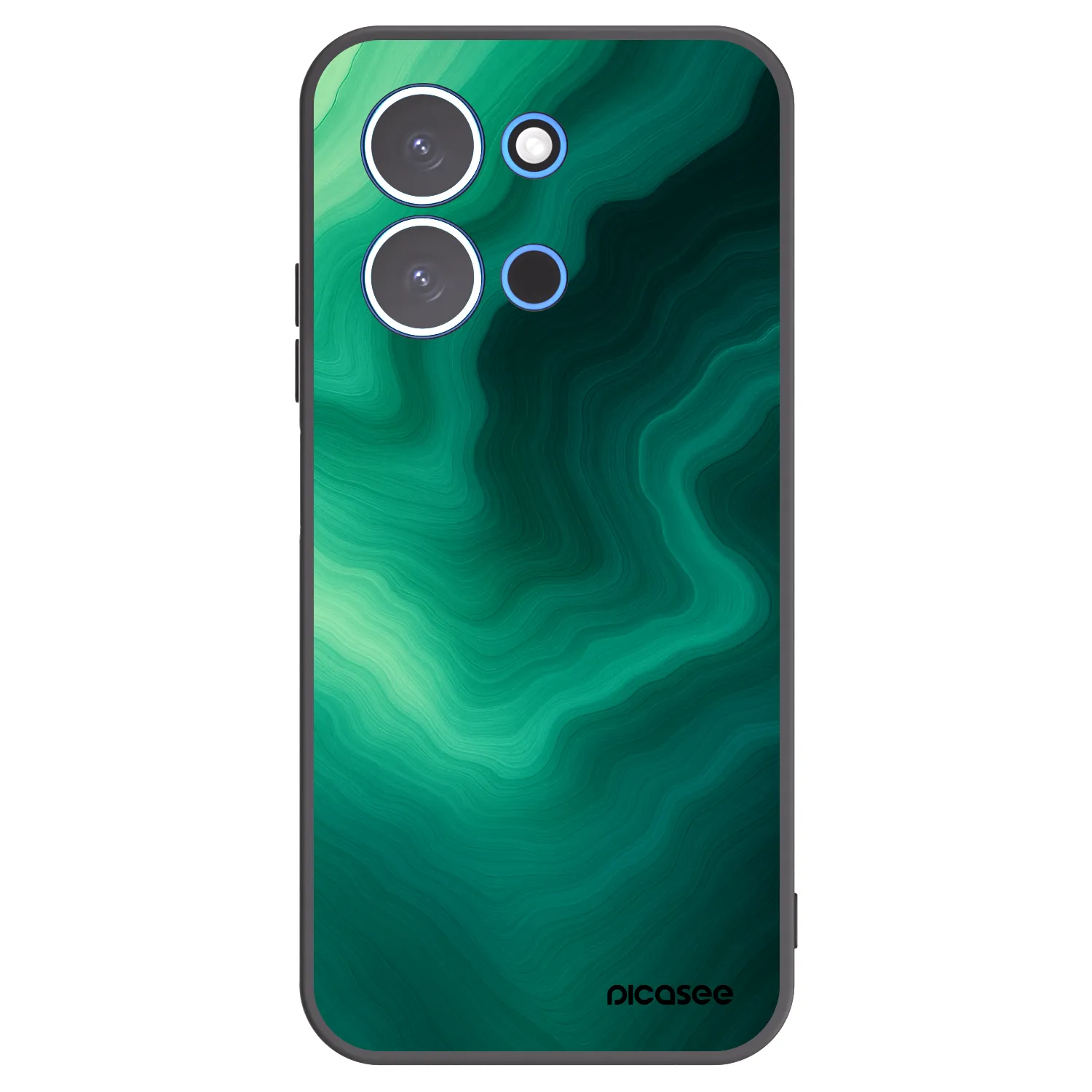Picasee crna silikonska maskica za Xiaomi Redmi 15C 4G - Malachite