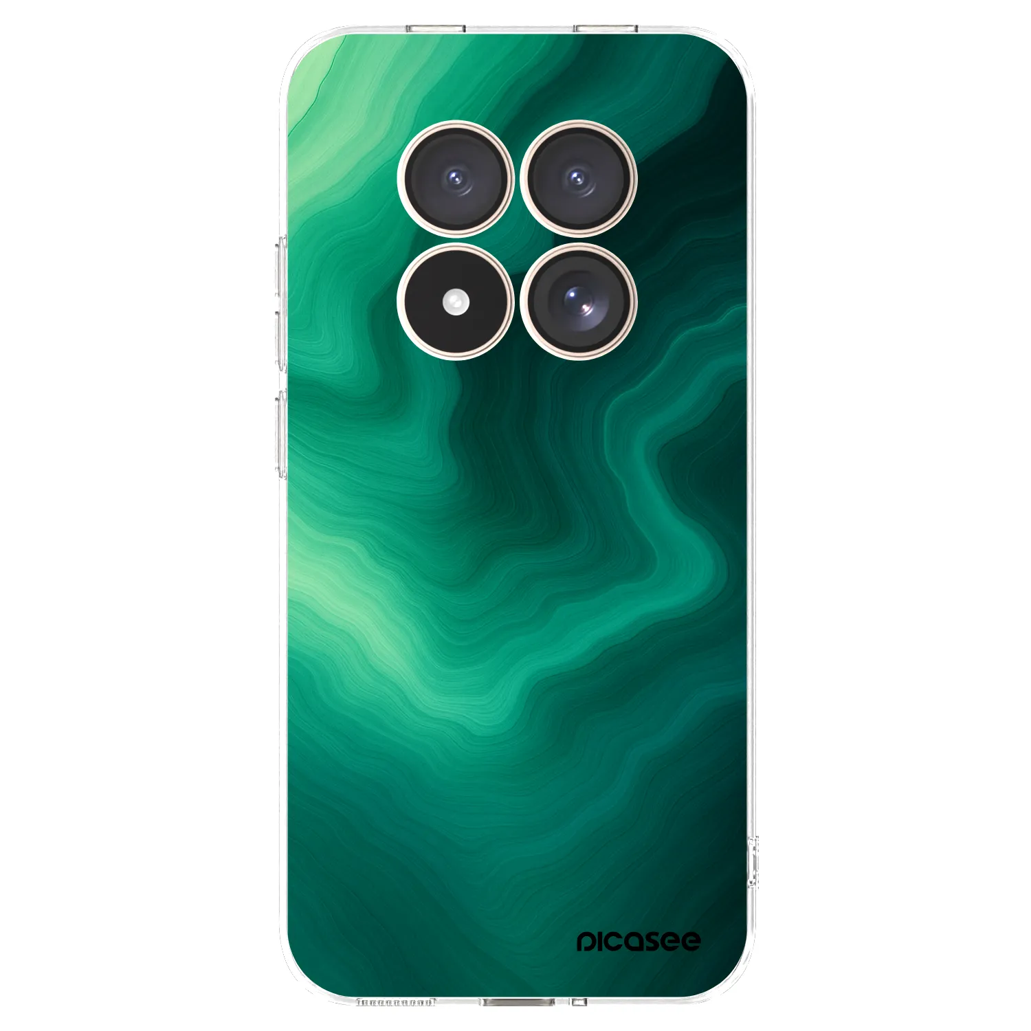 Picasee silikonska prozirna maskica za Xiaomi Redmi Note 15 Pro 4G - Malachite