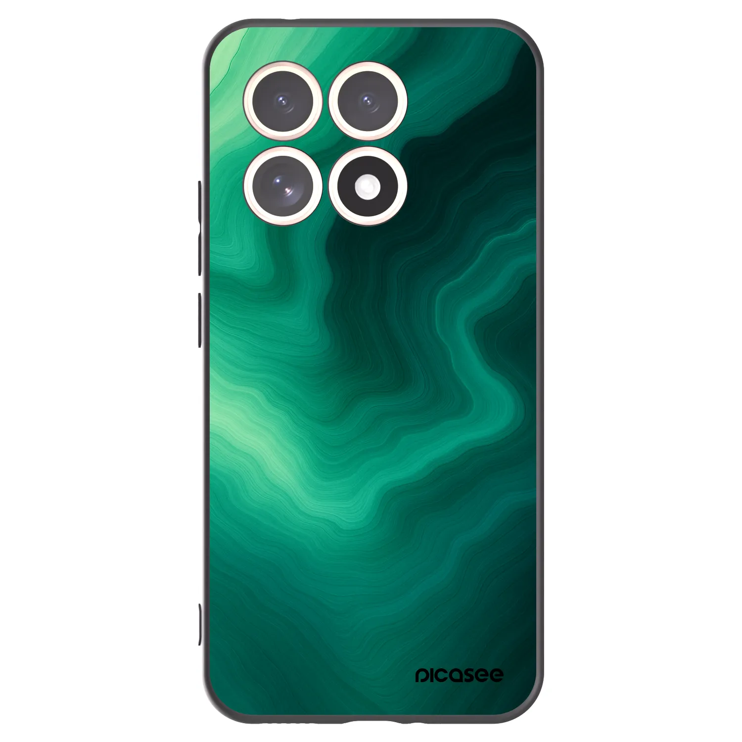 Picasee crna silikonska maskica za Xiaomi 15T - Malachite