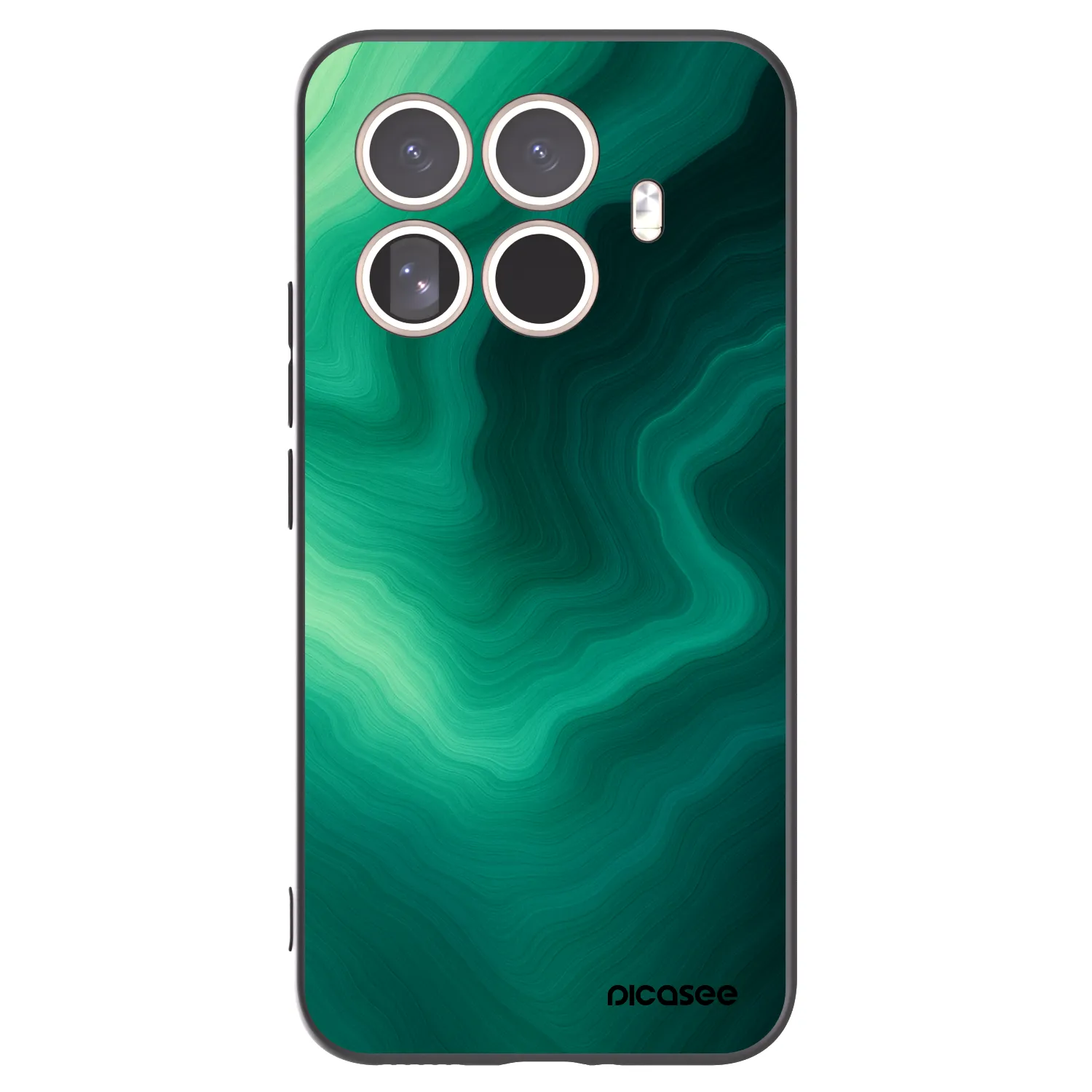 Picasee crna silikonska maskica za Xiaomi 15T Pro - Malachite