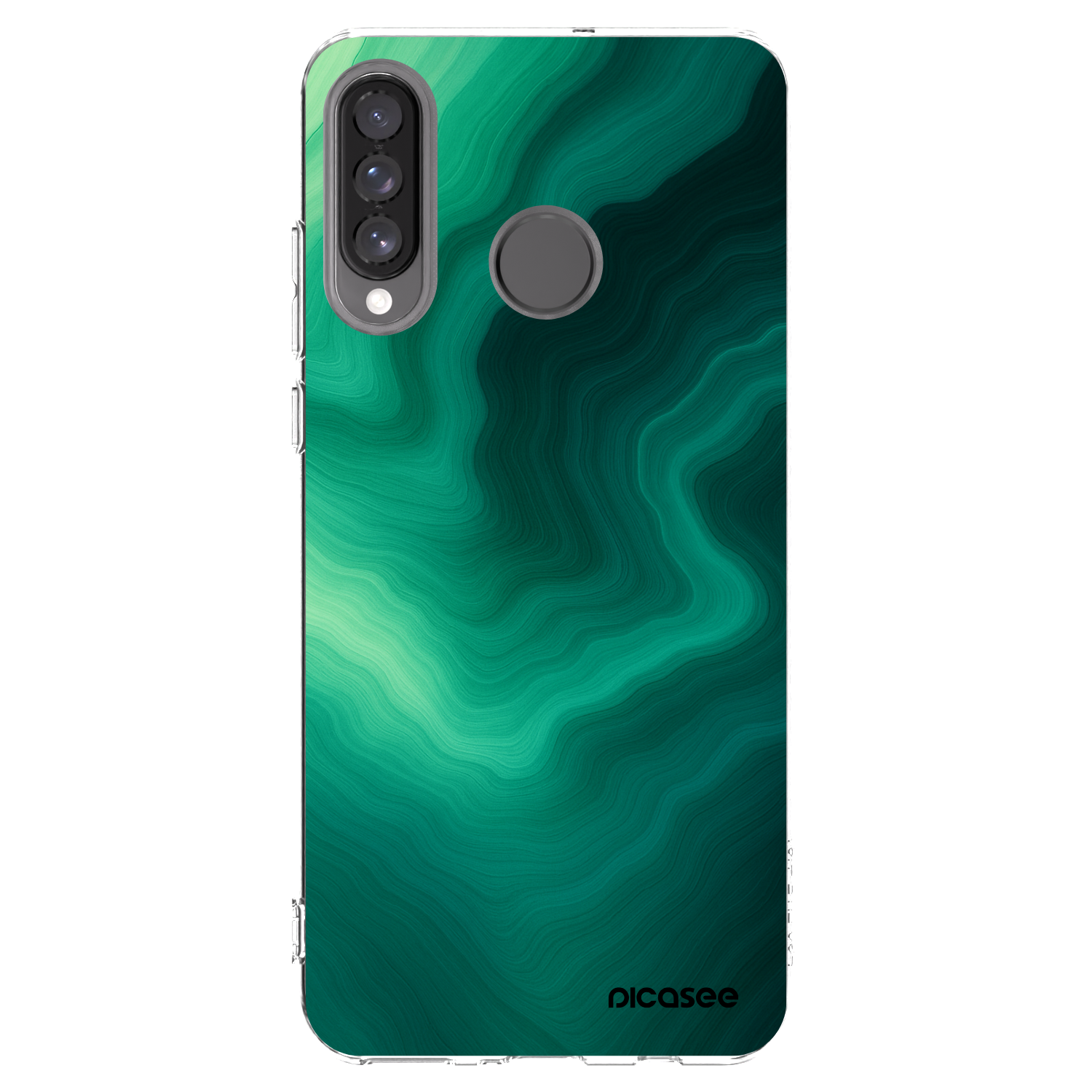 Picasee silikonska prozirna maskica za Huawei P30 Lite - Malachite